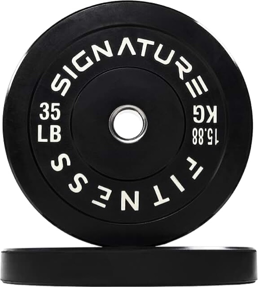 fitvids signature fitness barbell plate 35lb