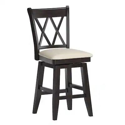 eleanor double x back wood swivel bar stool by inspire q classic