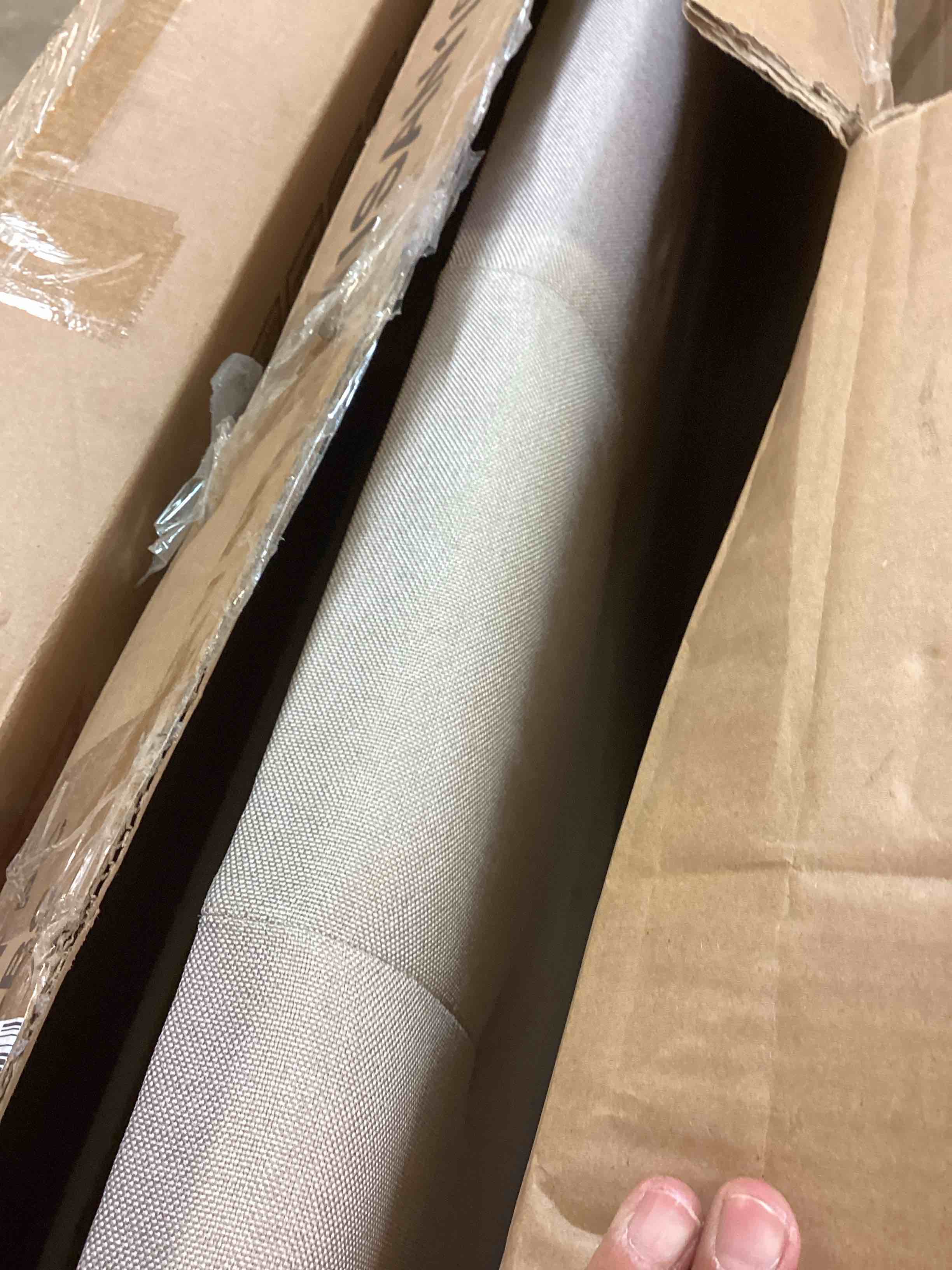 Condition photo showing Good Condition for upholstered platform bed, beige