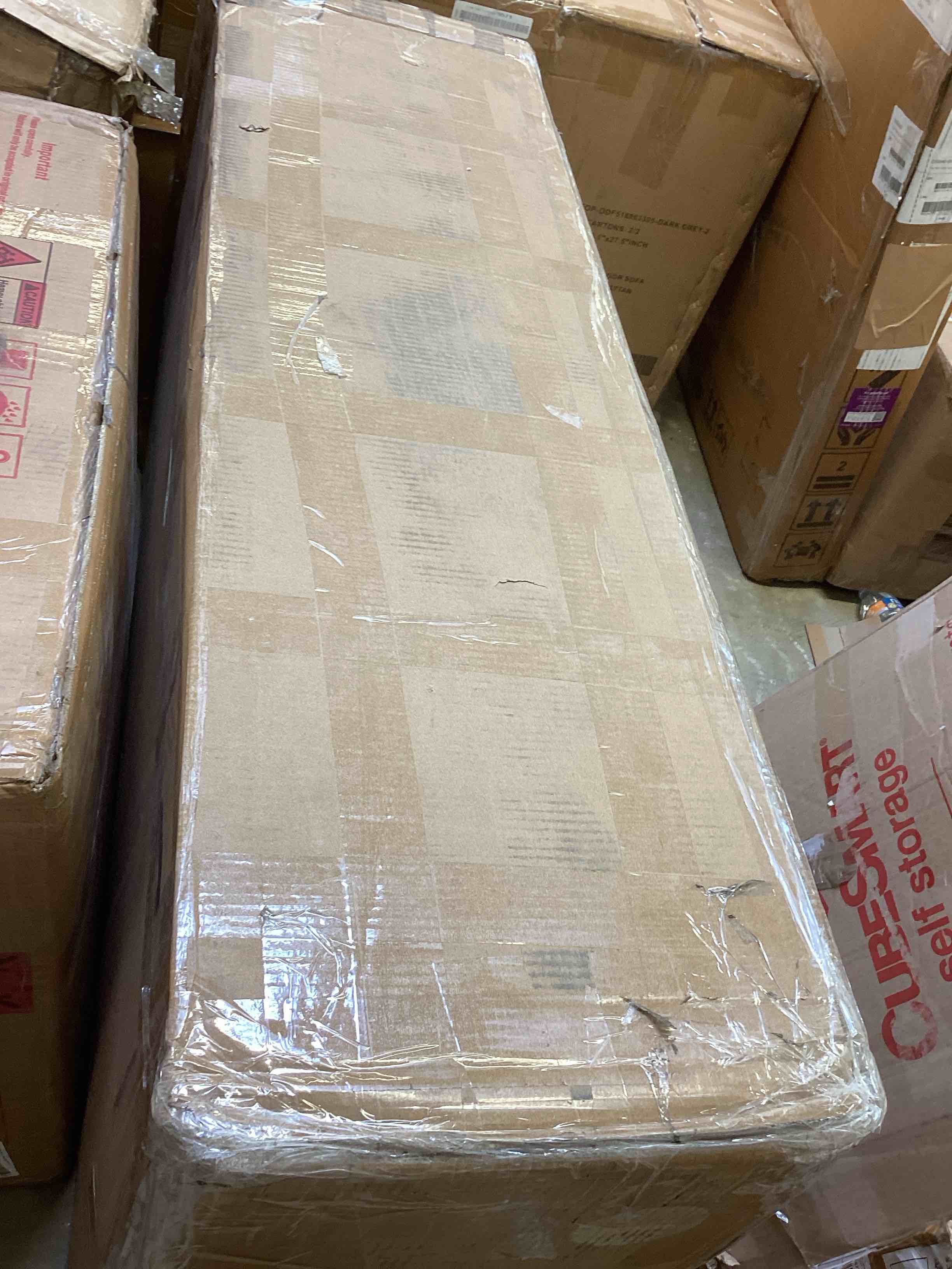 Condition photo showing Good Condition for chenille modular sectional sleeper sofa with pull out bed, l shaped couch with storage, sectional couches for living room,beige (incomplete one box only)