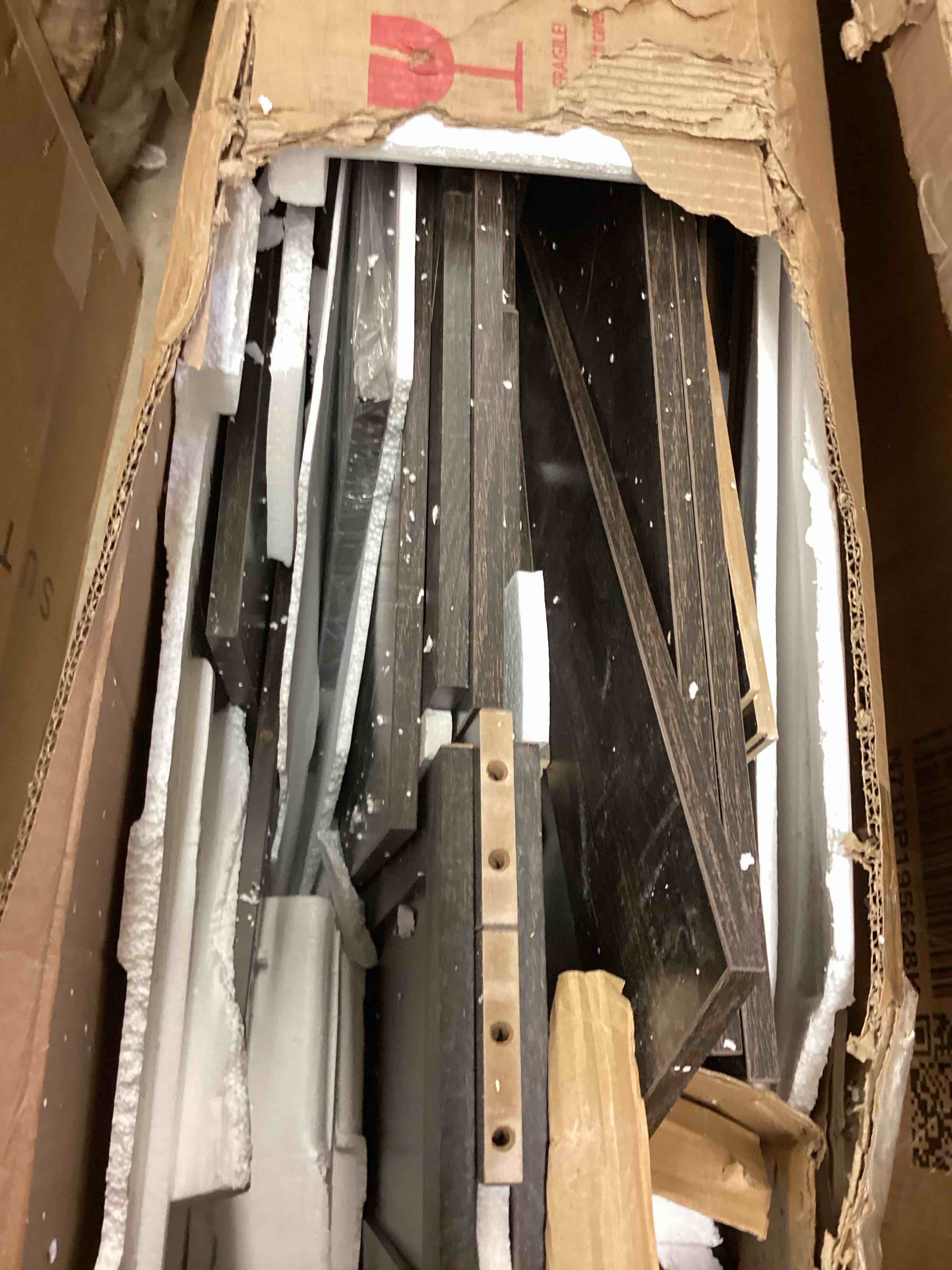Condition photo showing As Is for 6 drawer dresser (model similar from stock photo)