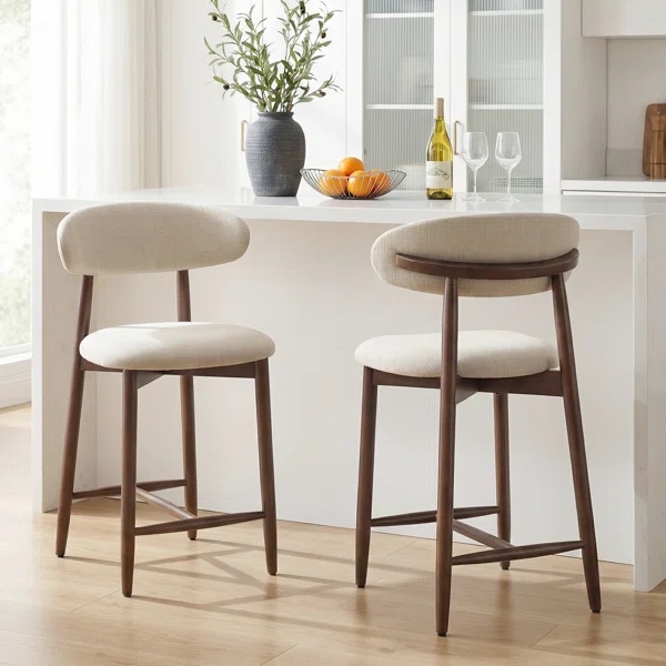 colamy wood stool set of 2