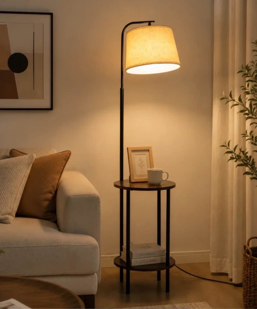 floor lamp with table for living room
