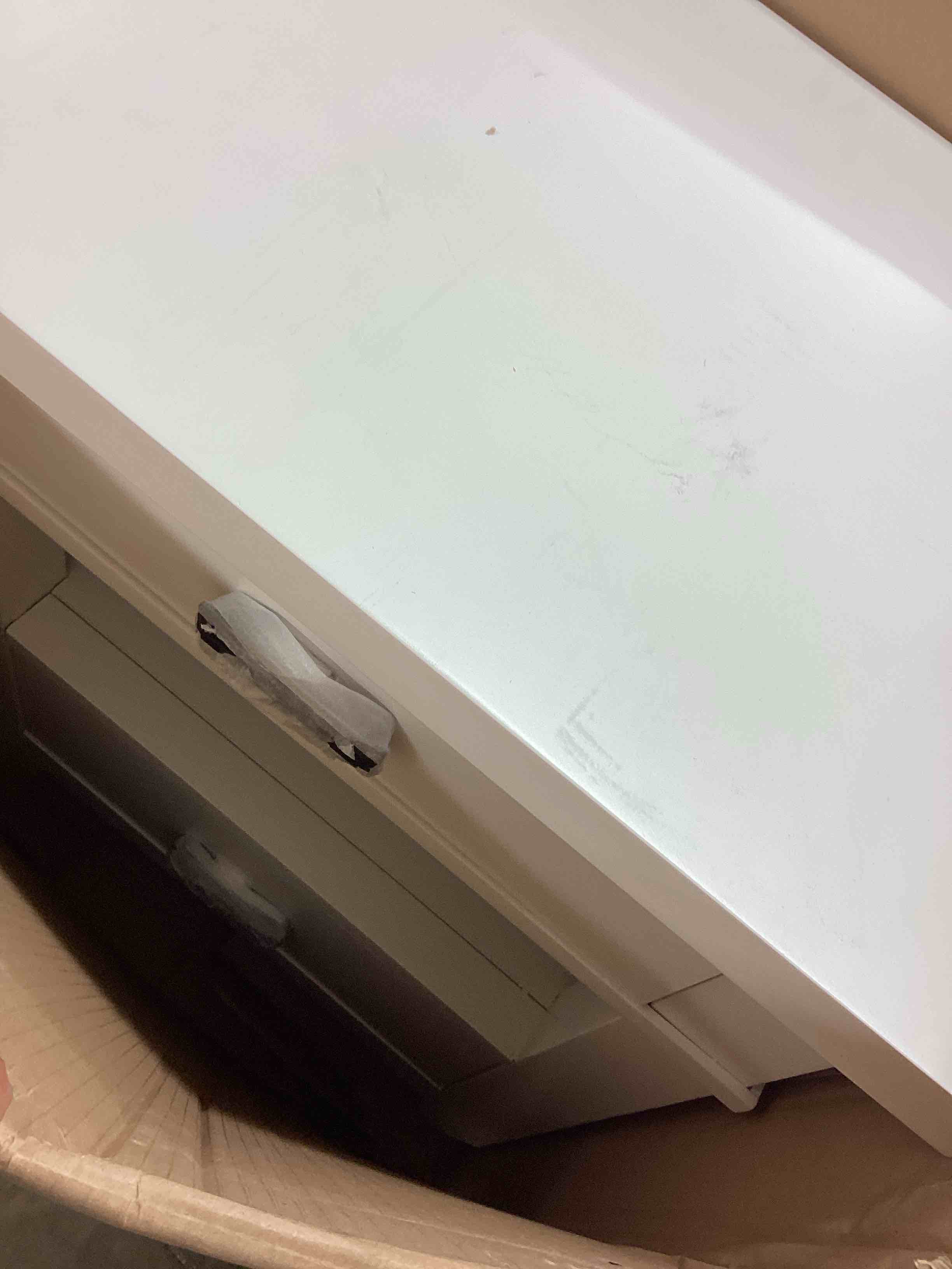 Condition photo showing Good Condition for americana modern bedroom 2 drawer nightstand