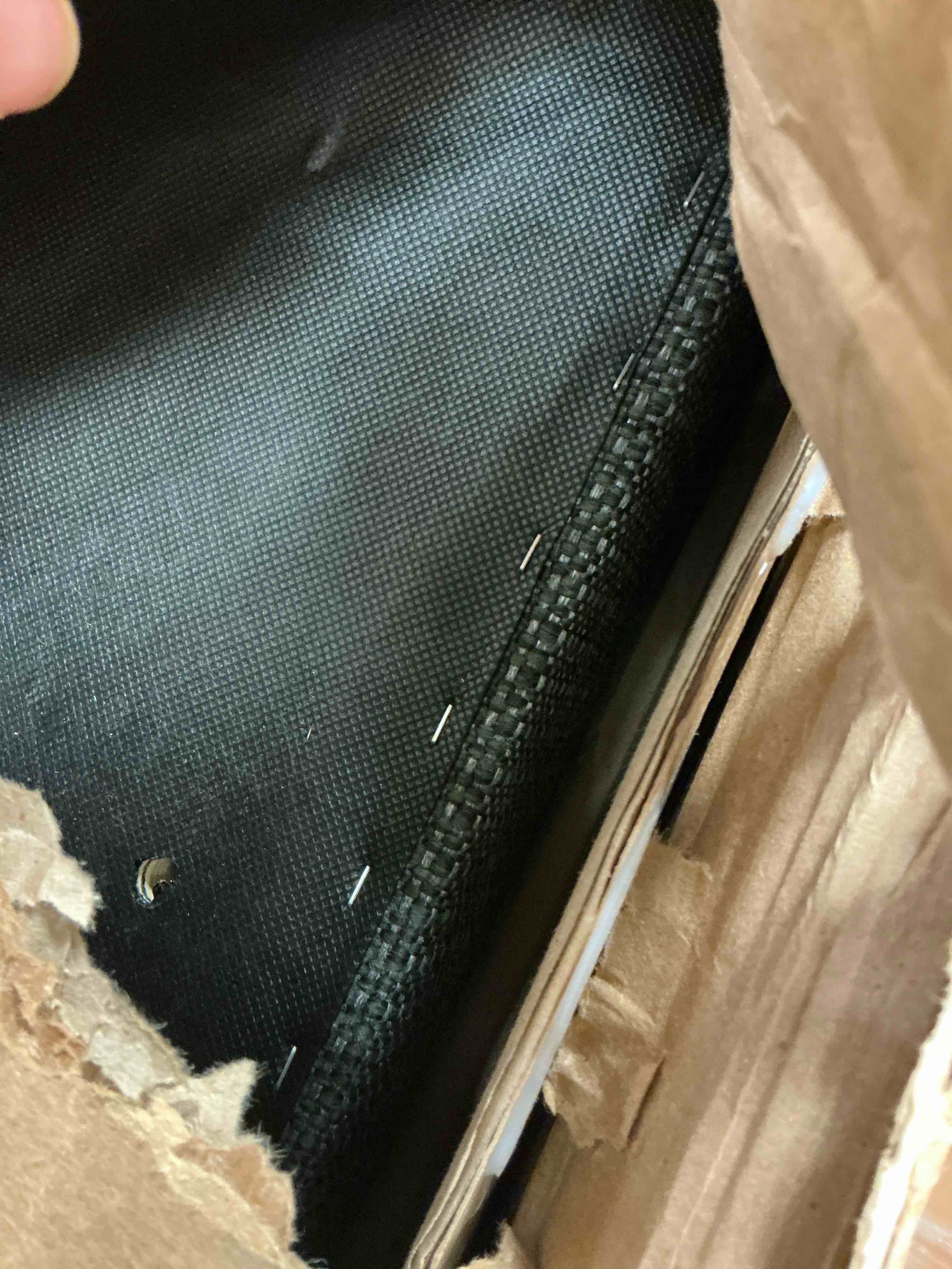 Condition photo showing Good Condition for nativa interiors esparto upholstered wingback bed (incomplete) (only box #1)