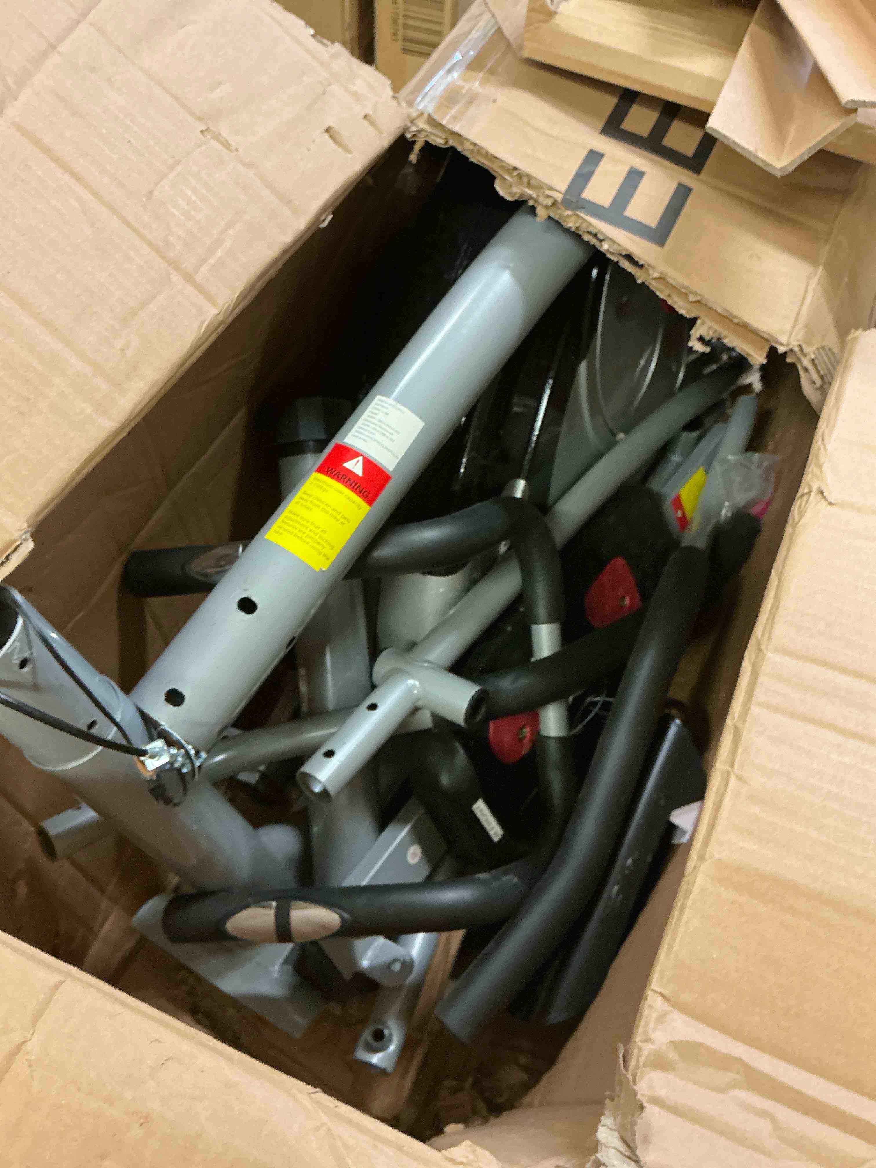Condition photo showing As Is for ancheer ama005417 elliptical magnetic resistence multi function exercise bike