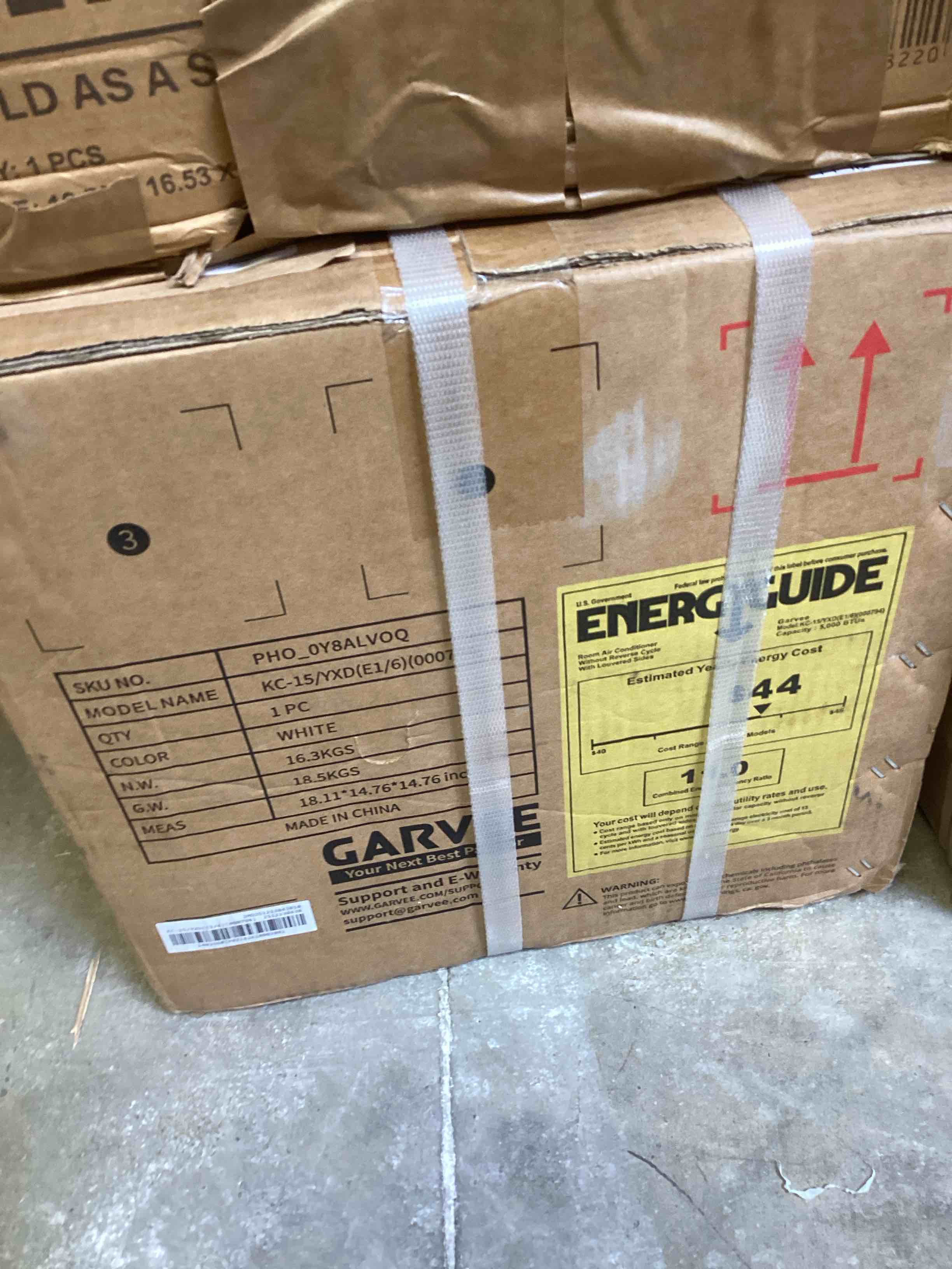 Condition photo showing New/Like New for garvee 5000 btu window air conditioner,fast cooling for rooms up to 150 sq. ft,window ac unit with 7 level temperature setting,white