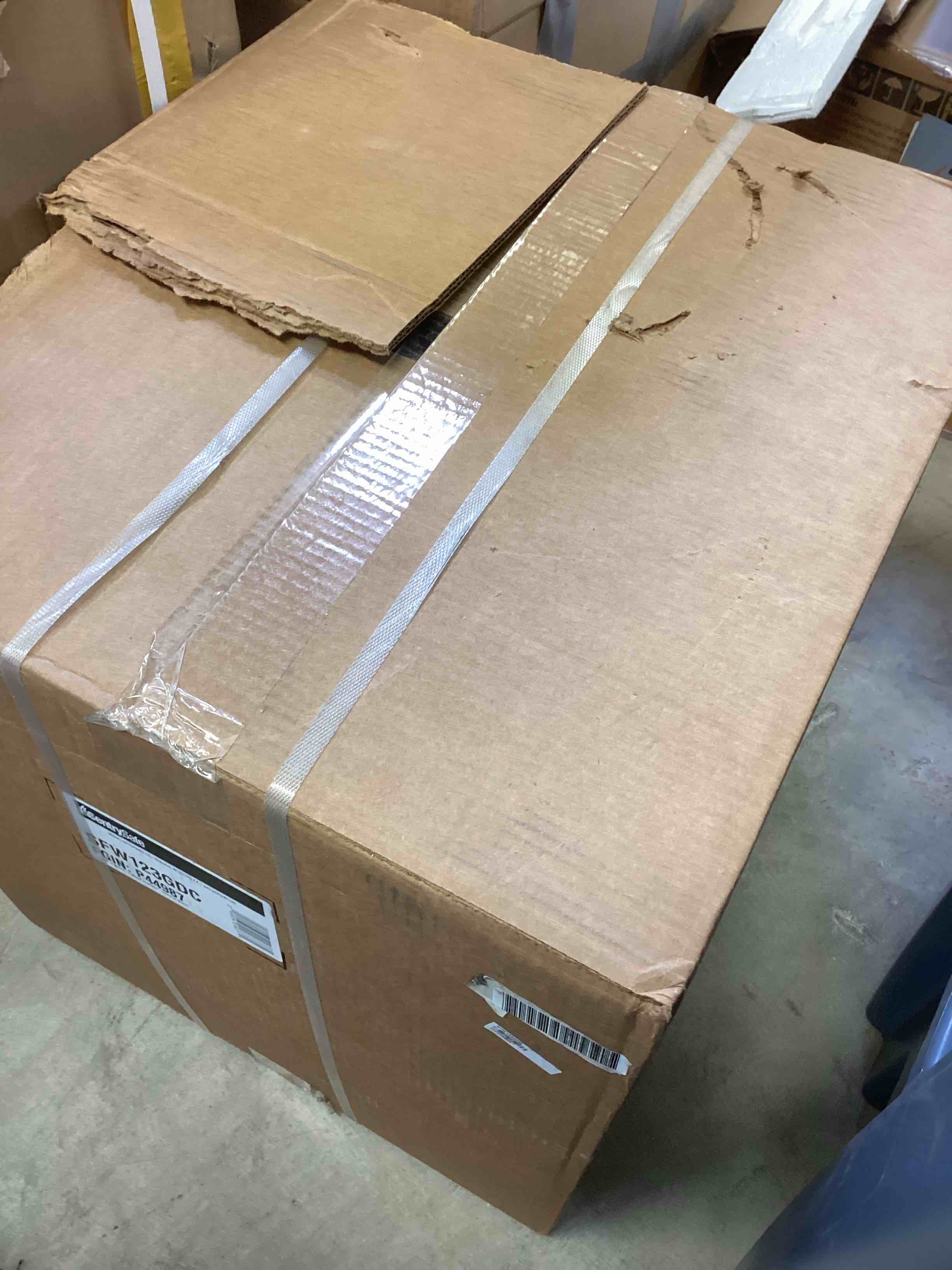 Condition photo showing As Is for sentrysafe sfw123gdc fire-resistant safe and water-resistant safe with digital keypad 1.23 cu. ft. (incomplete missing keys)