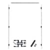 72 in. x 80 in. Primed Wood Knock Down Door Frame 3-Piece Plus Weatherseal Universal-Handed Reversible for French Door