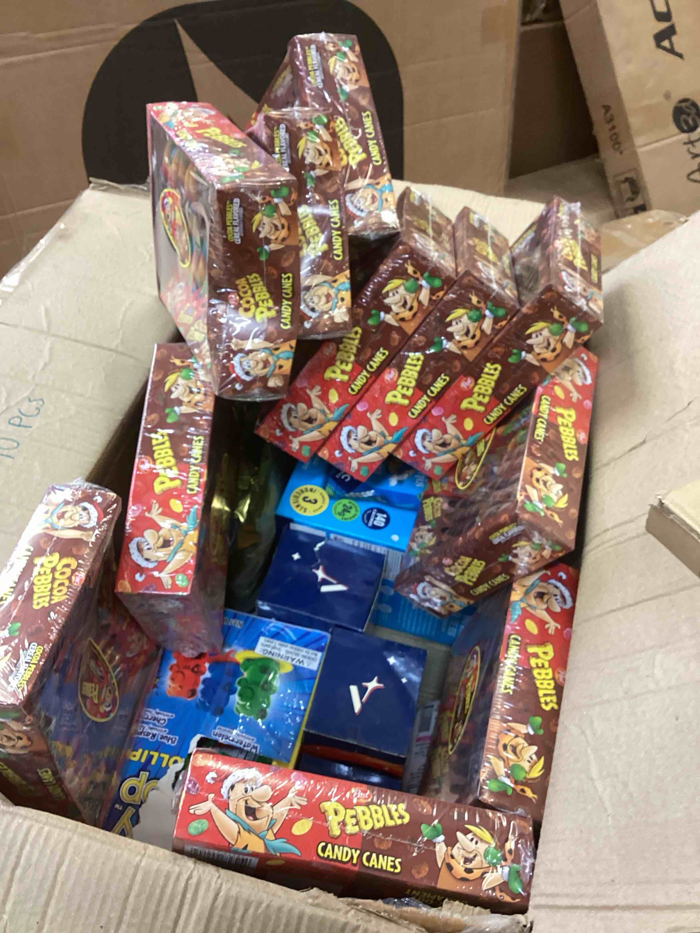 assorted of different food products, snacks, drinks and other..(expiration date may vary)
