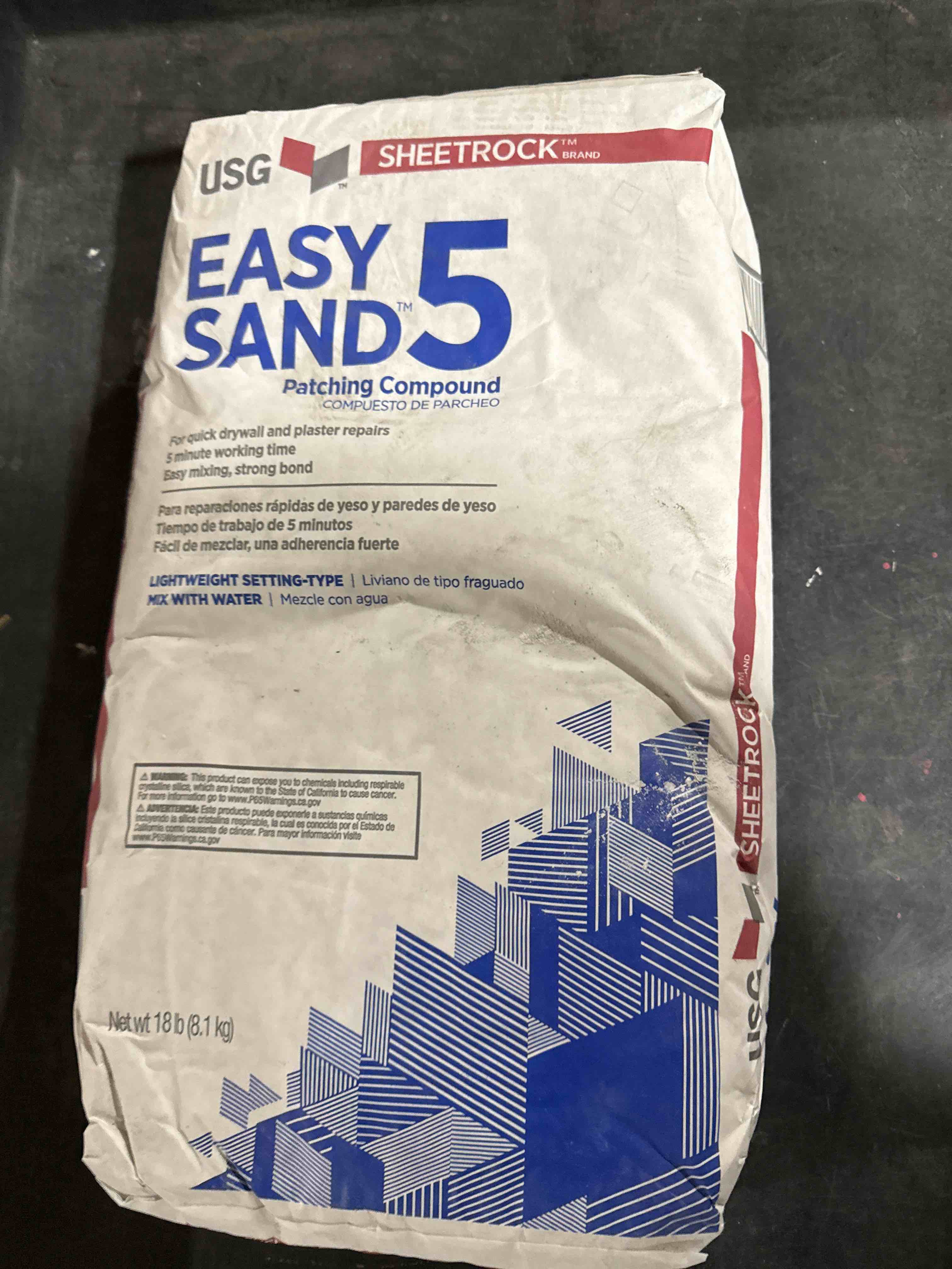 Condition photo showing Good Condition for Sheetrock Joint Compound 18 Lb Sand