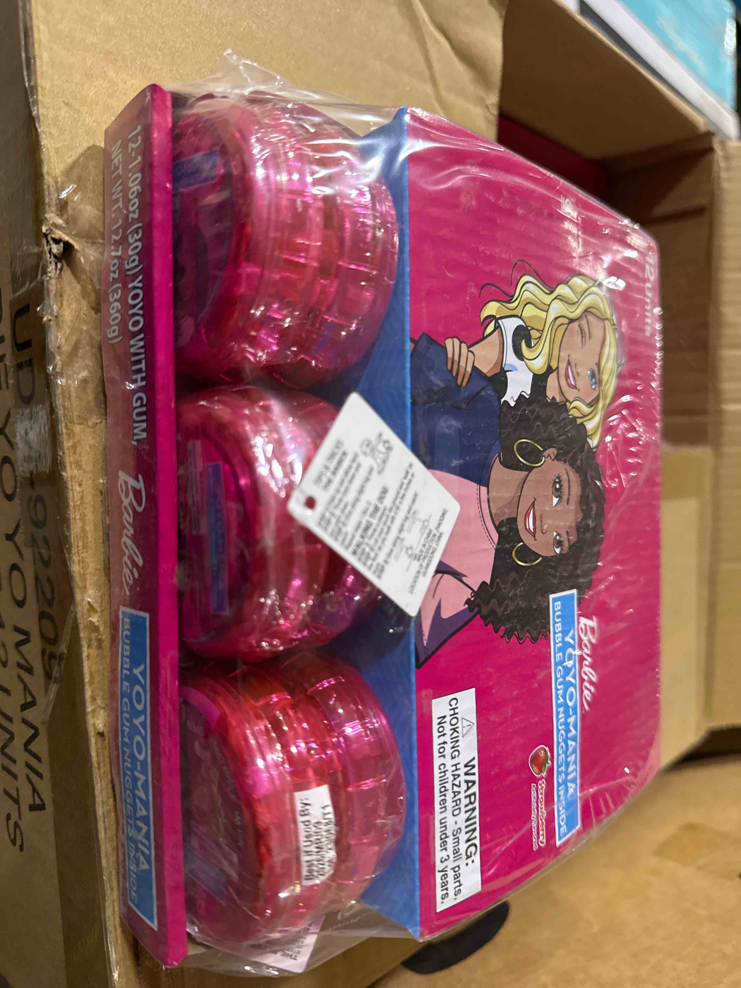 Condition photo showing Brand New for Barbie YoYo-Mania Gum Filled Candy  1.06 Ounce - 12 Count Display Box