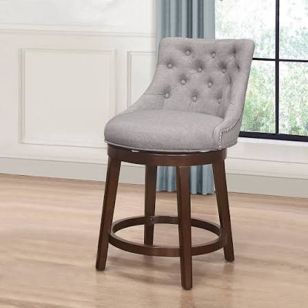 halbrooke wood swivel height barstool chocolate - hillsdale furniture