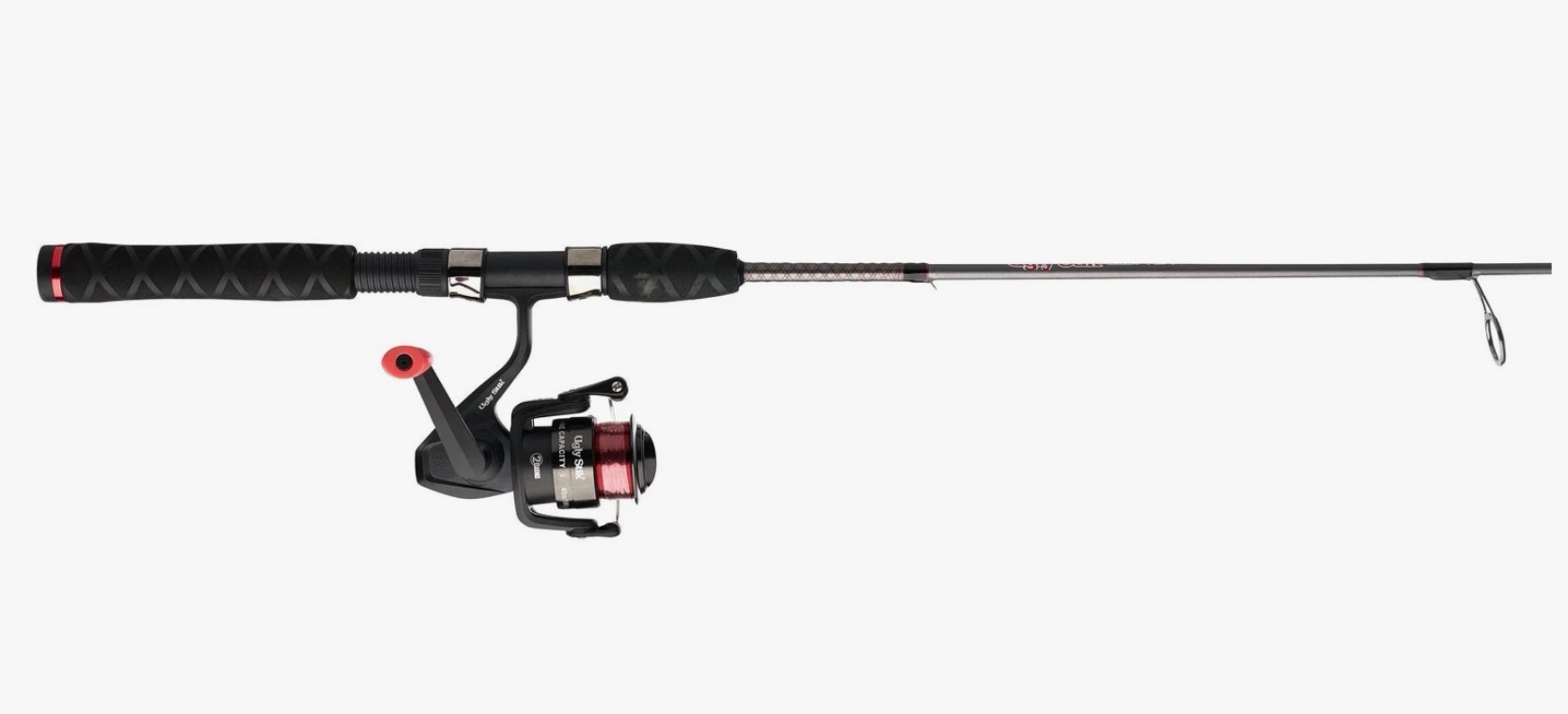 ugly stik 6’6” ugly tuff fishing rod and reel spinning combo medium