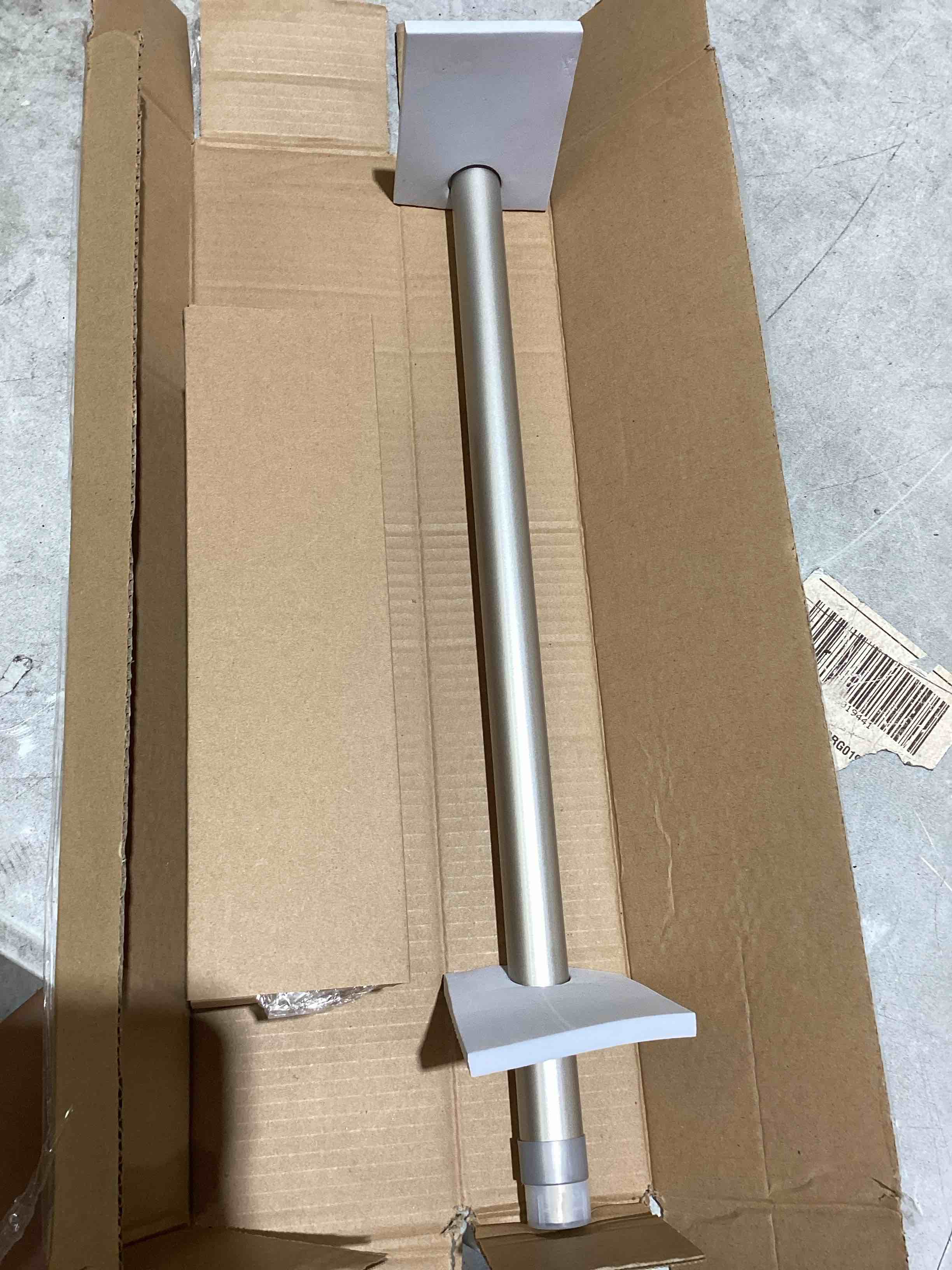 Condition photo showing New/Like New for fairbanks ii 18-36 inch adjustable curtain rod set, 1 inch diameter in nickel nickel 18-36 inch