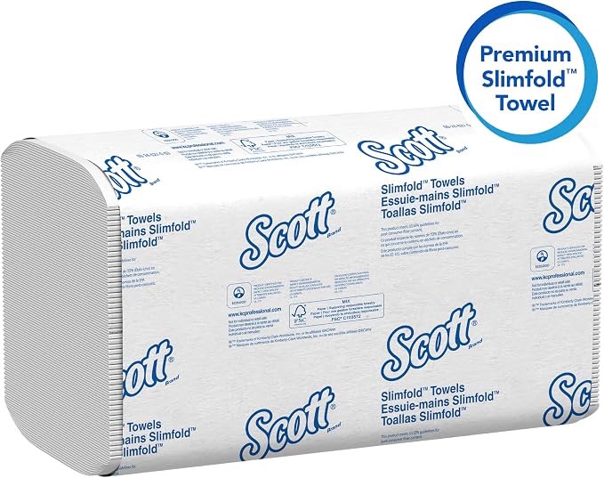 Scott slim fold towels 3 pack