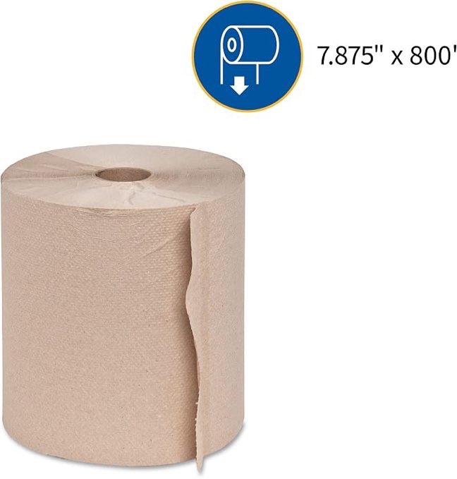 1 commercial brown paper towel roll