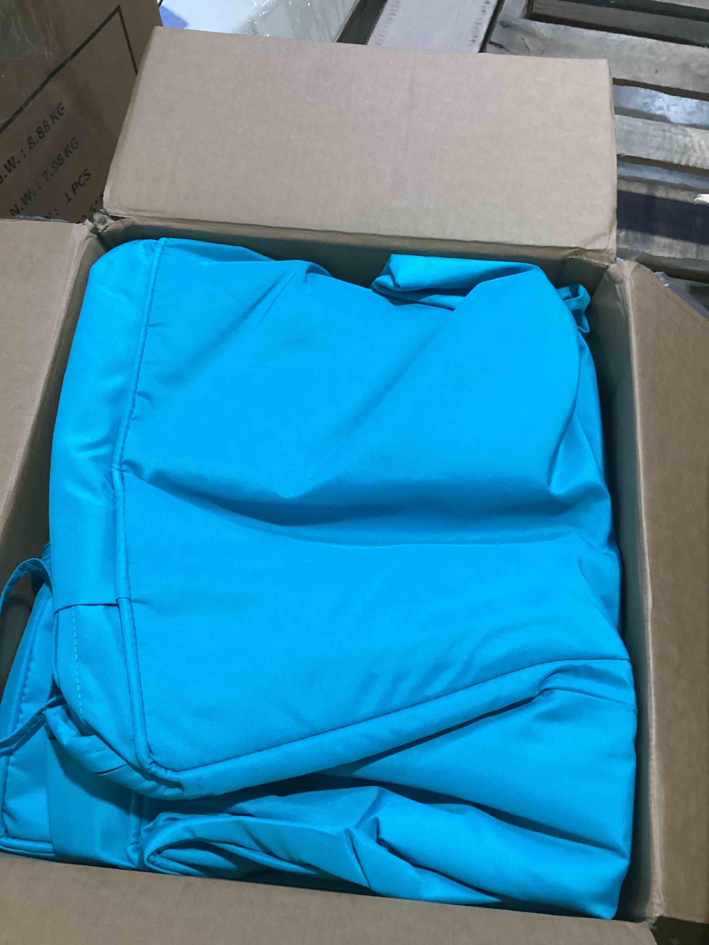 Condition photo showing Good Condition for summsun chaise lounge cushions outdoor set of 2 - waterproof and fade resistant sun lounger replacement cushions - patio lounger pads with removable cover for pool, deck, lawn, 72 x 21 x 3 inch, teal 72" x 21" x 3" | 2 pack teal