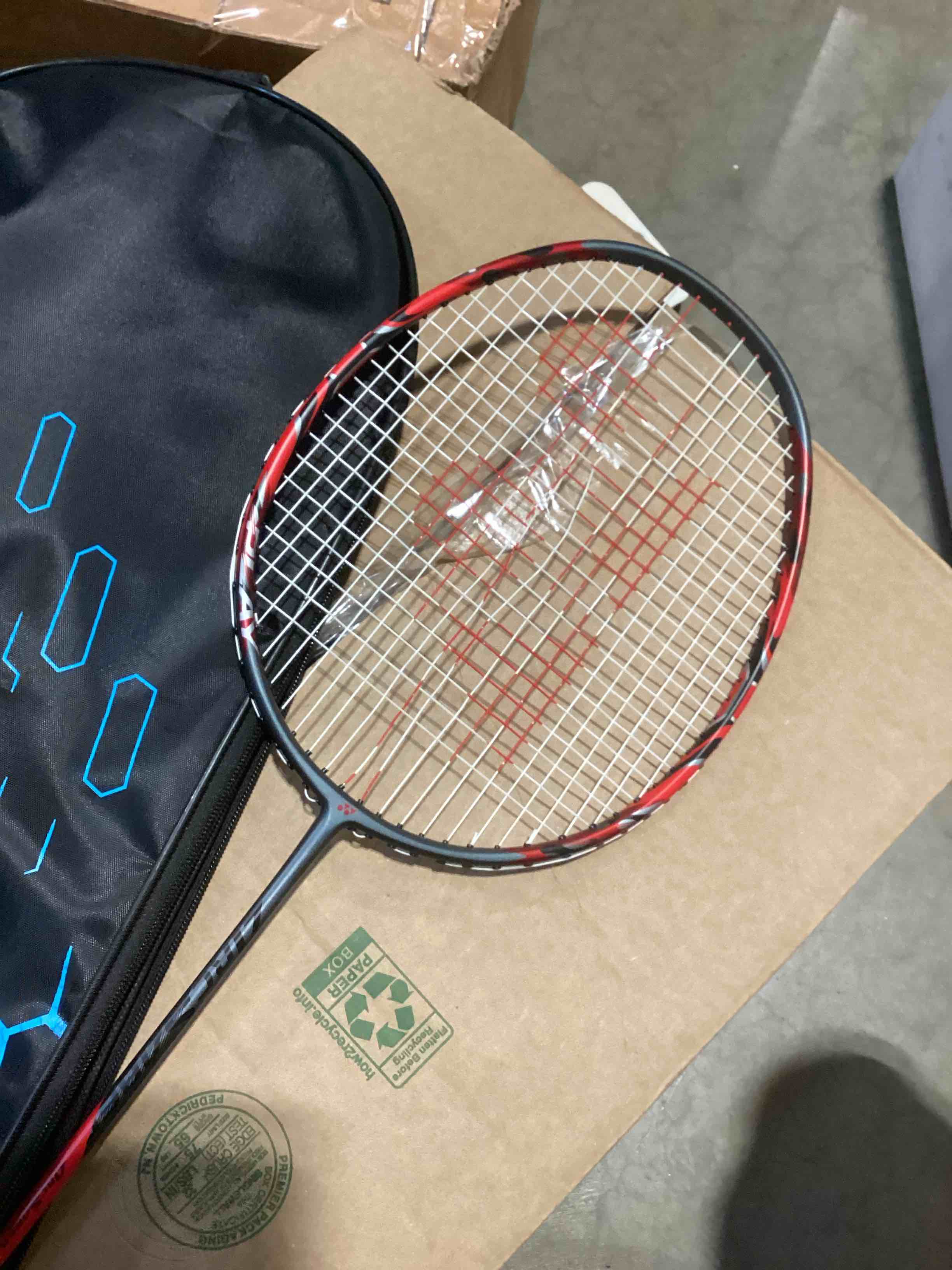 Condition photo showing As Is for yonex arcsaber 11 play 4ug5 strung badminton racquet grey