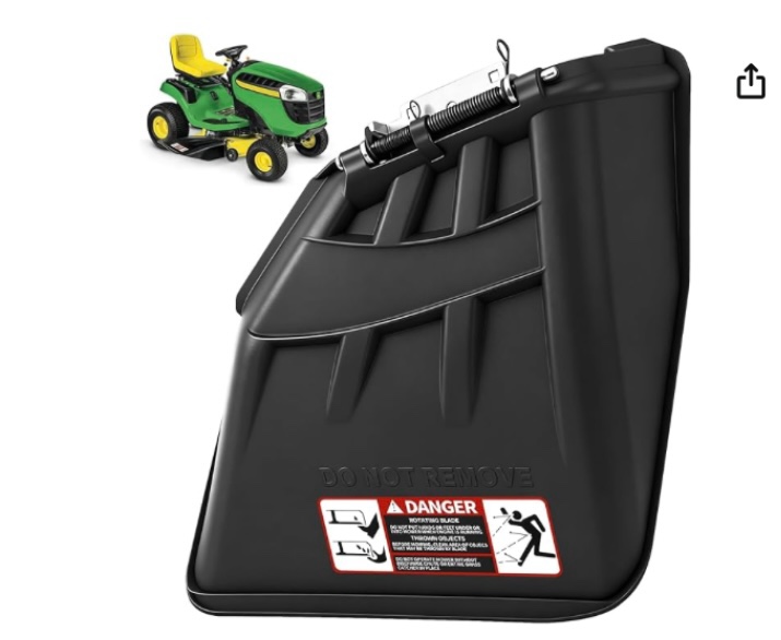 Condition photo showing As Is for auc11996 discharge chute kit compatible with j-ohn deere d 100 105 110 120 130 140, e 100 110 120, x 126 166, z 225 245, la 115 125 135, for 42" 48" lawn tractors gy22100, gy20443, gy21901, gy22029