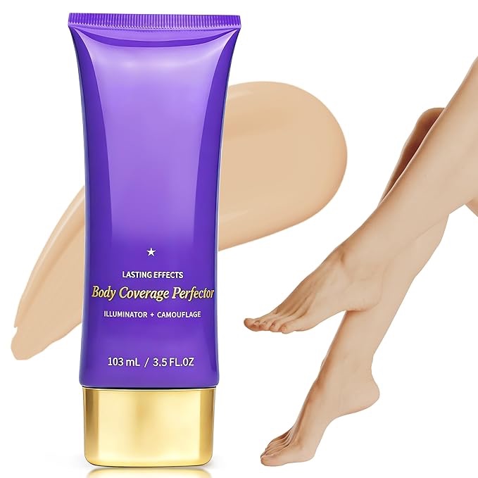 tattoo cover up makeup, body coverage perfector waterproof for leg & body makeup, bruise scar make up tattoo concealer skin full coverage with long lasting 3.5oz, bronze radiance
