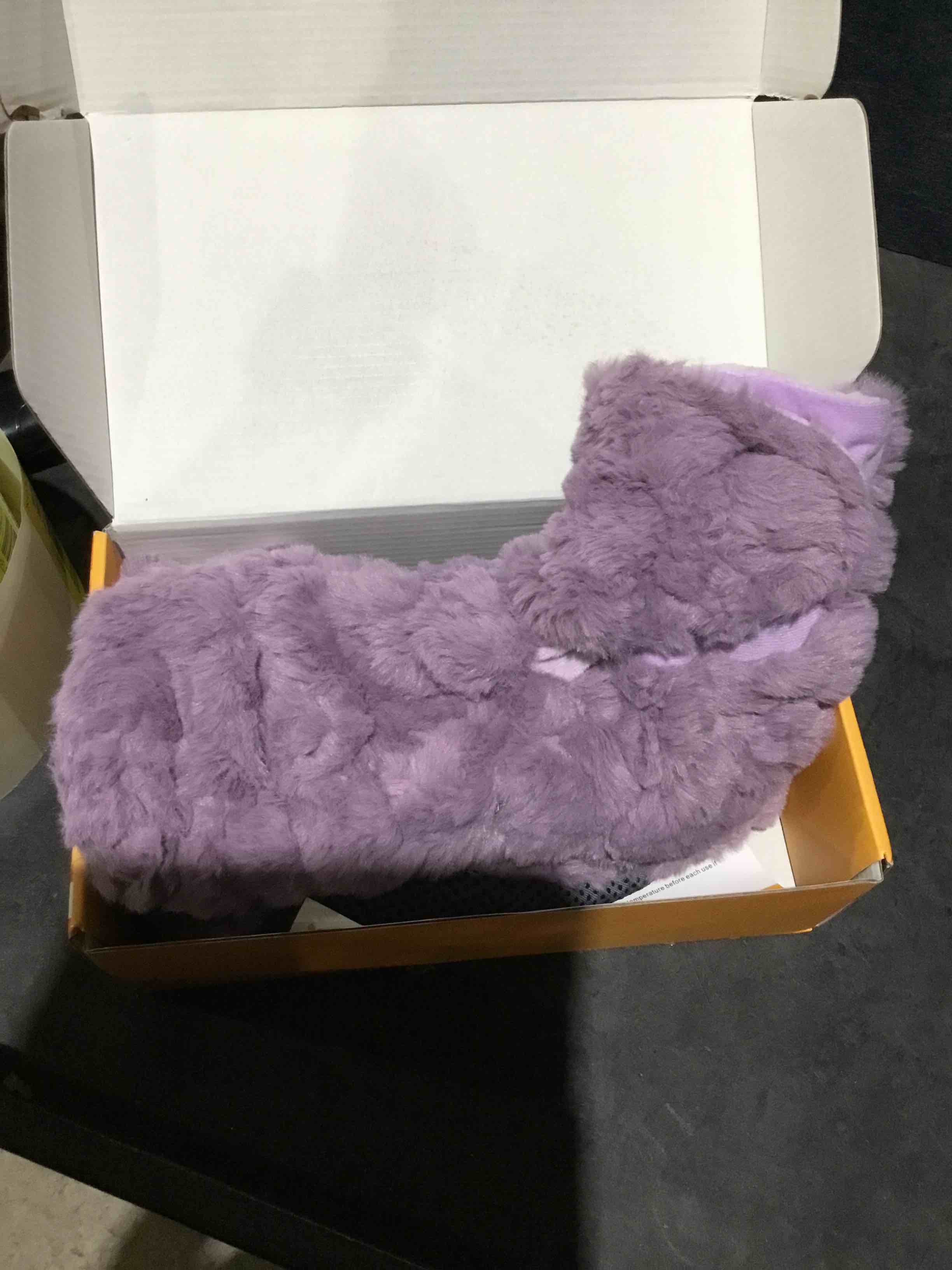 Condition photo showing Good Condition for revix microwavable booties and hot feet warmers for women & men, heated foot warmer with flaxseed moist heat therapy for cold feet, purple, l