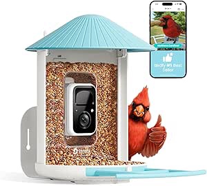 netvue by birdfy smart bird feeder with camera, bird watching camera, auto capture bird videos & motion detection, wireless camera ideal present for bird lover 