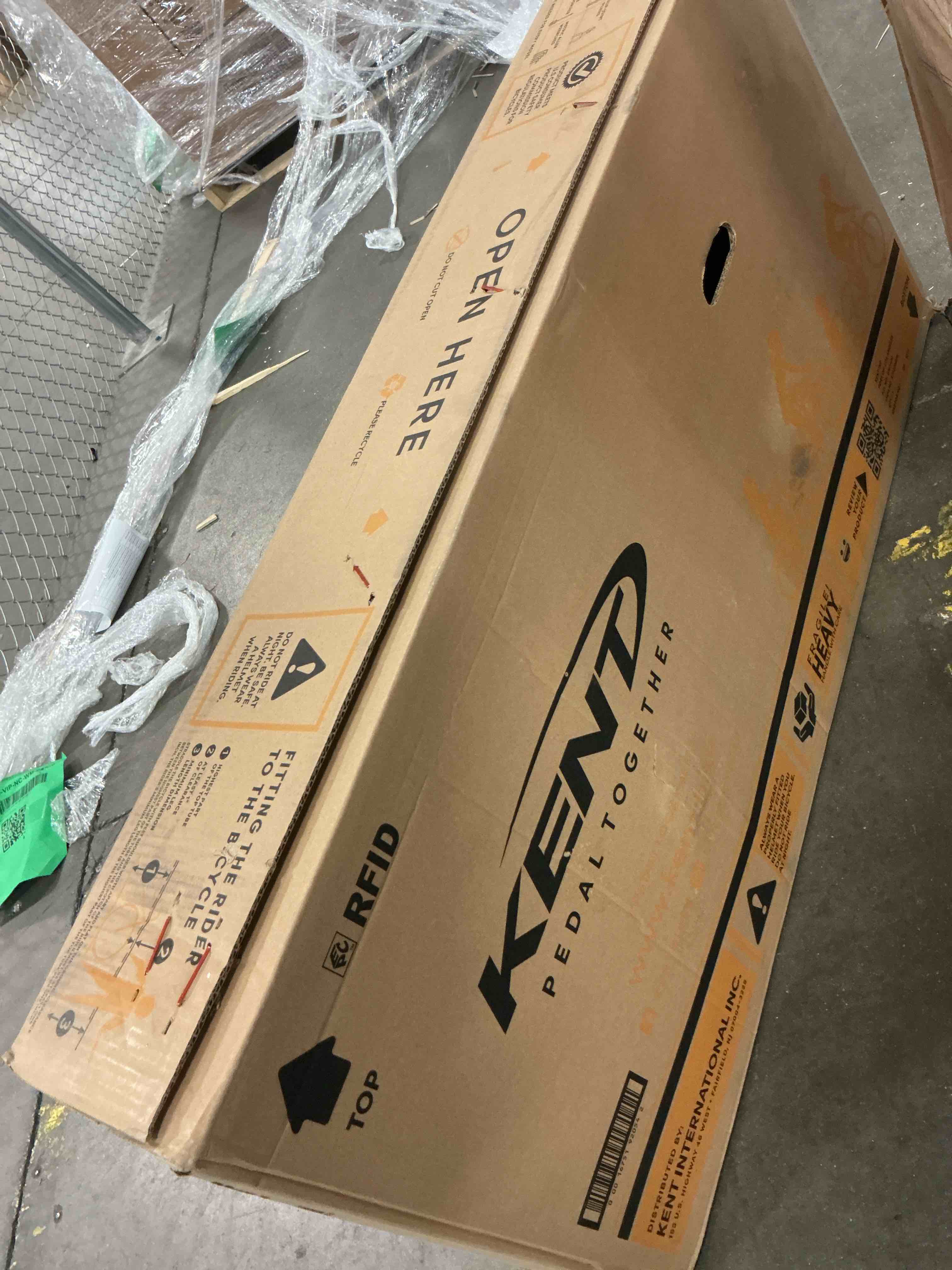 Condition photo showing New/Like New for 20  kent bicycle chaos boy s child bicycle  matte black and blue