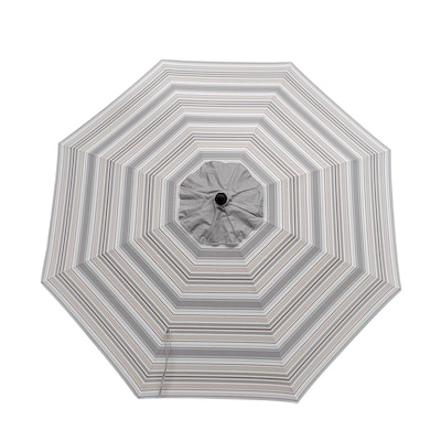 allen + roth 9-ft aluminum tan auto-tilt market patio umbrella