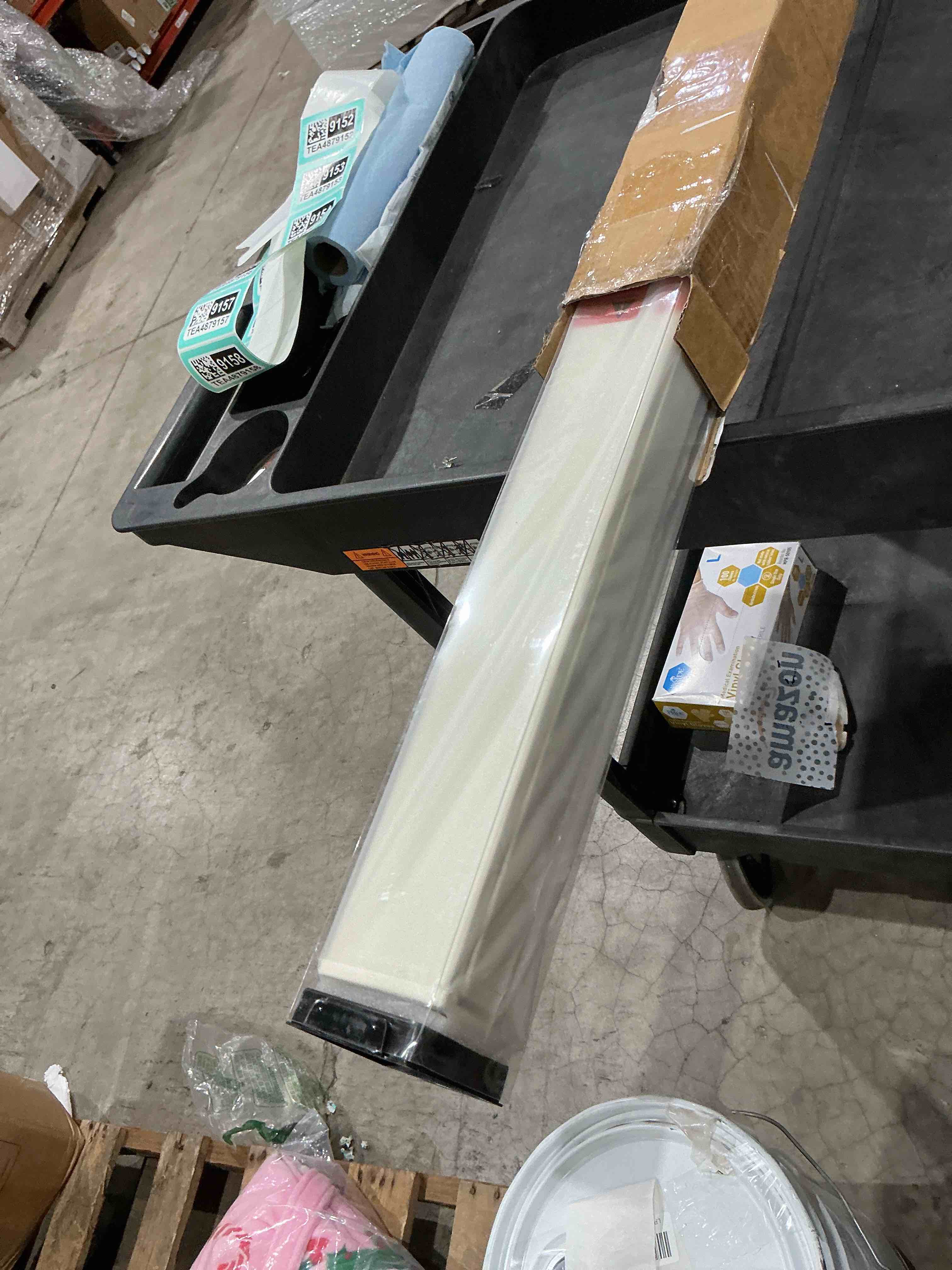 Condition photo showing Good Condition for sunoff cordless blackout roller shades blinds for windows free-stop,pull down room darkening with valance,thermal insulated woven fabric window door blinds for home,office,beige 37" w x 72" l 37"w x 72"h beige