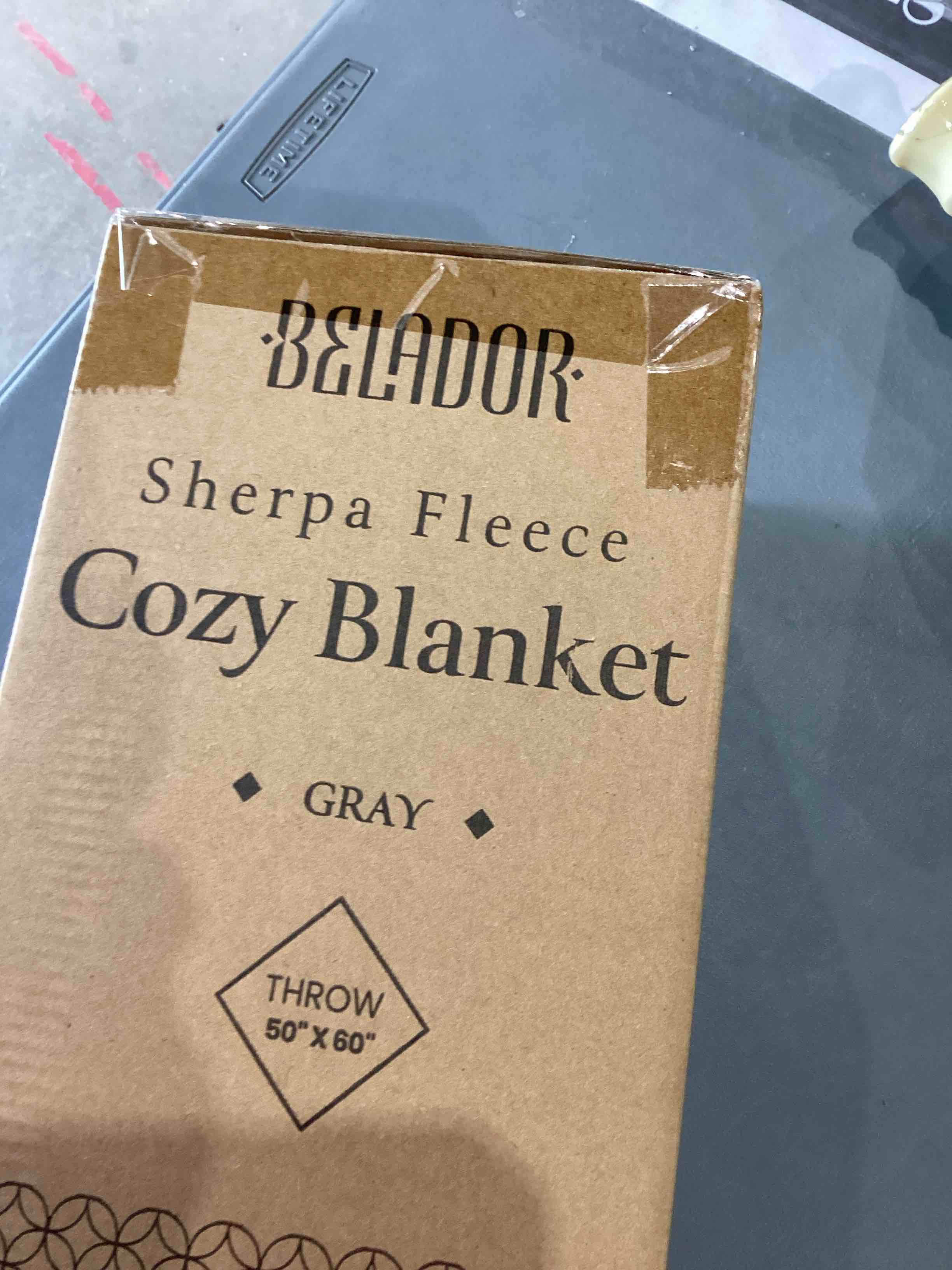 grey blanket 