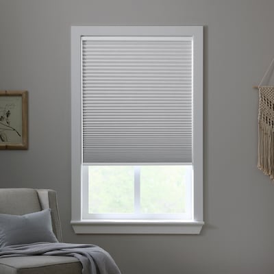 levolor trim+go 32-in x 72-in snow blackout cordless cellular shade