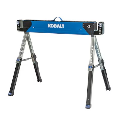 kobalt 42-in w x 32-in h adjustable steel saw horse ( 1100-lb capacity)