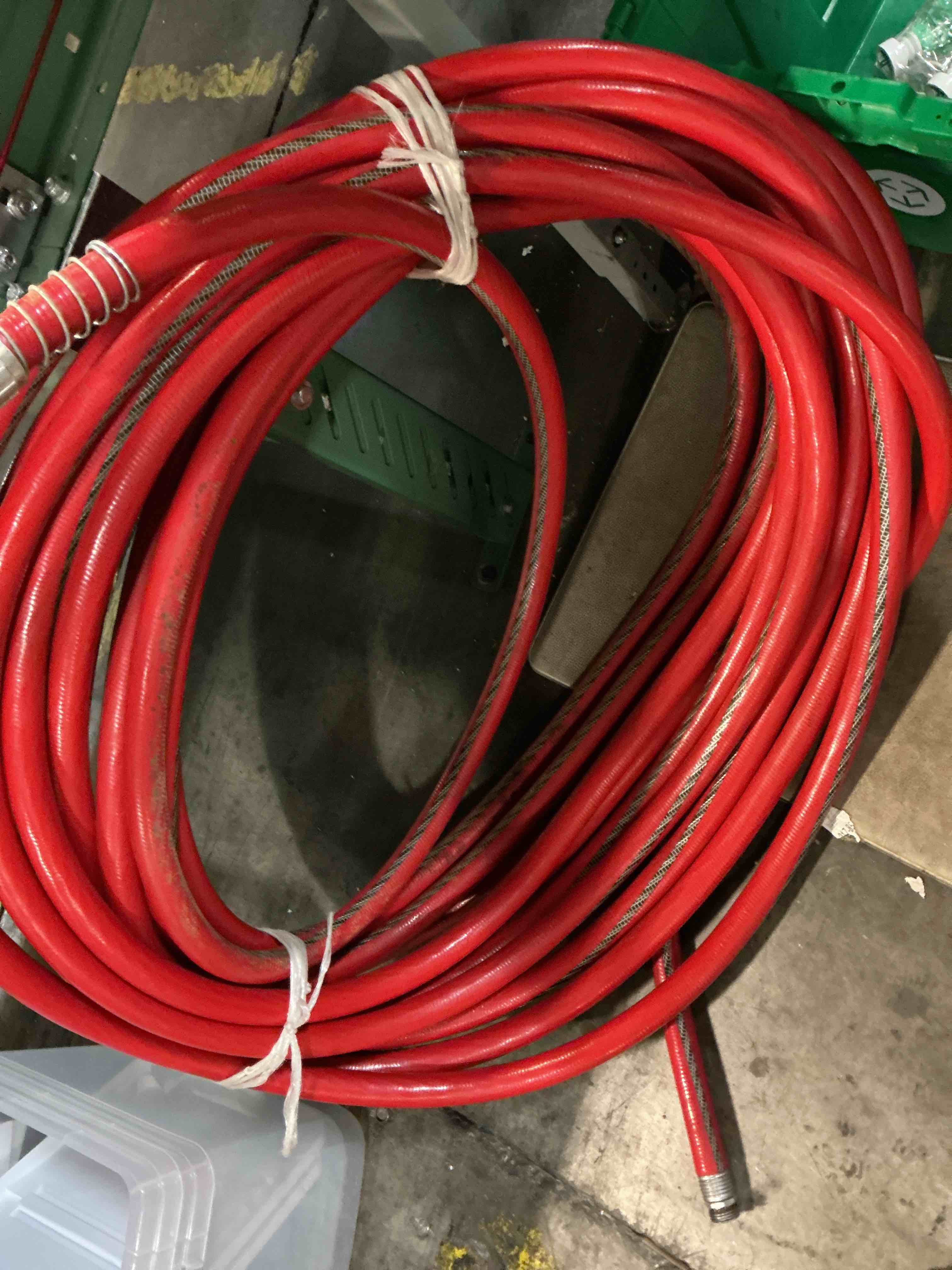 Condition photo showing As Is for neverkink xp teknor apex 3/4-in x 100-ft contractor -duty kink free vinyl red coiled hose