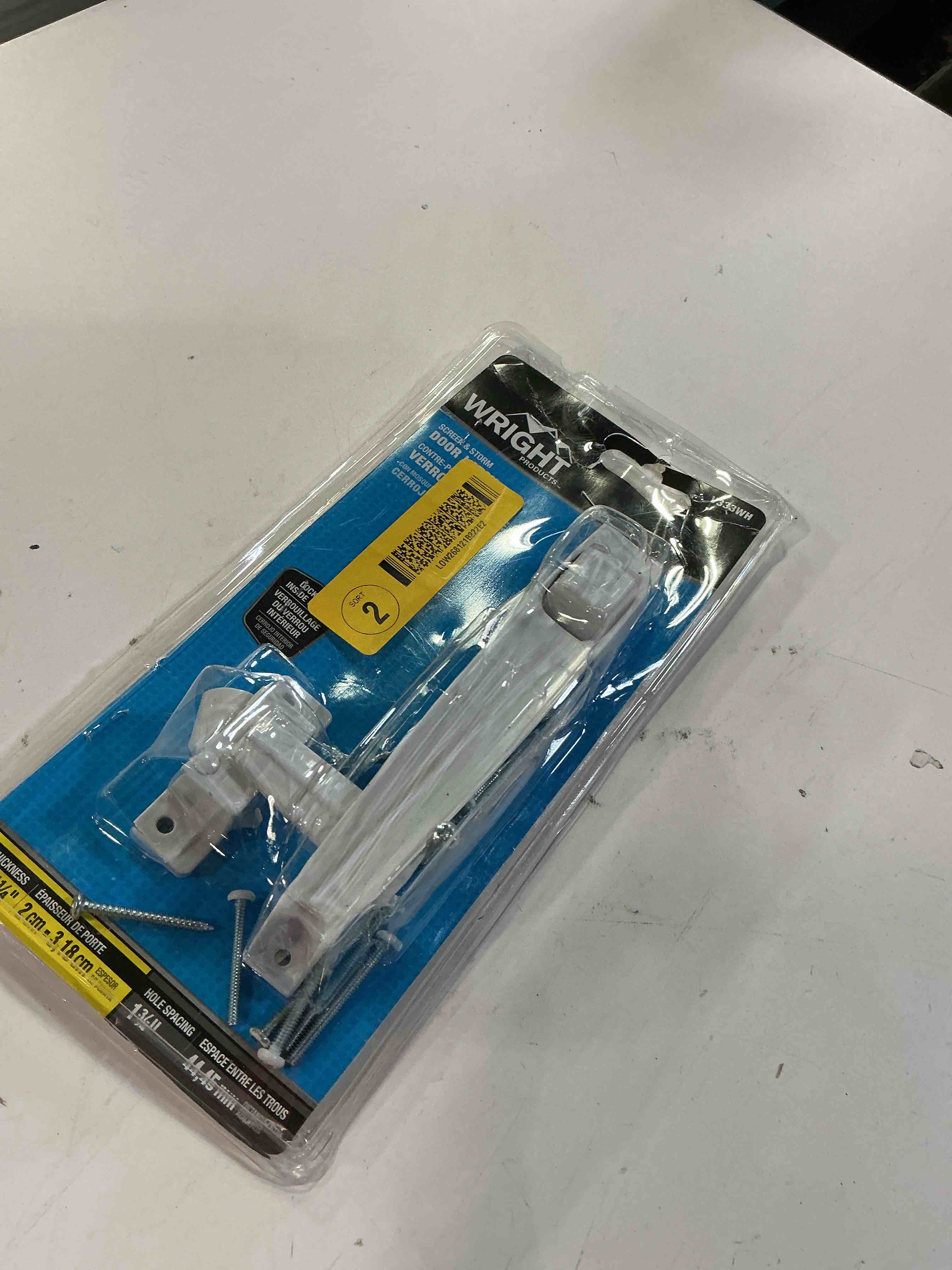 Condition photo showing Good Condition for wright products v333wh push button door latch out swinging white - quantity 1