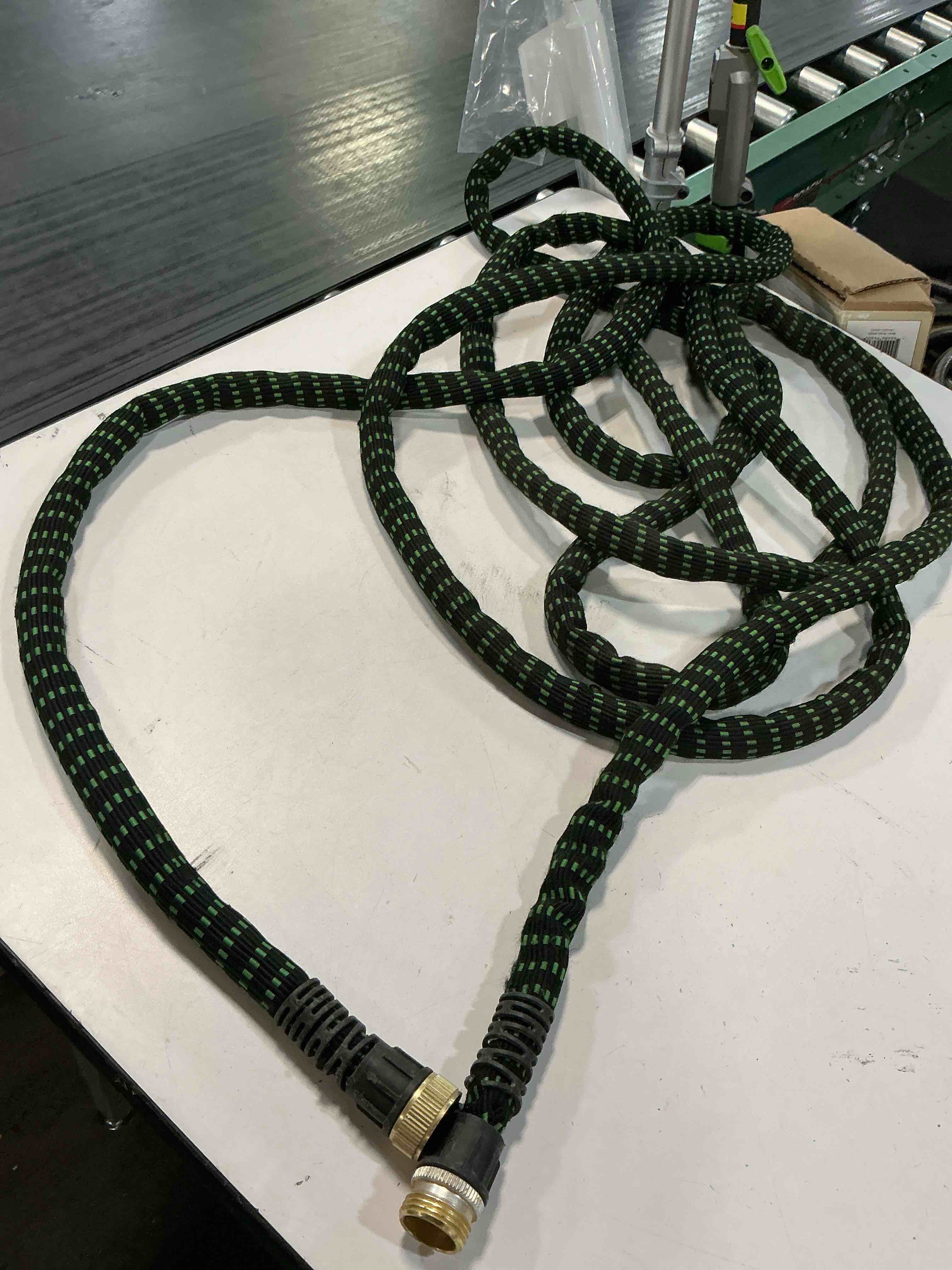 Condition photo showing As Is for flex-able hose flex-able hose xtreme pro 50 ft 1-in x 19.88-ft heavy -duty kink free rubber