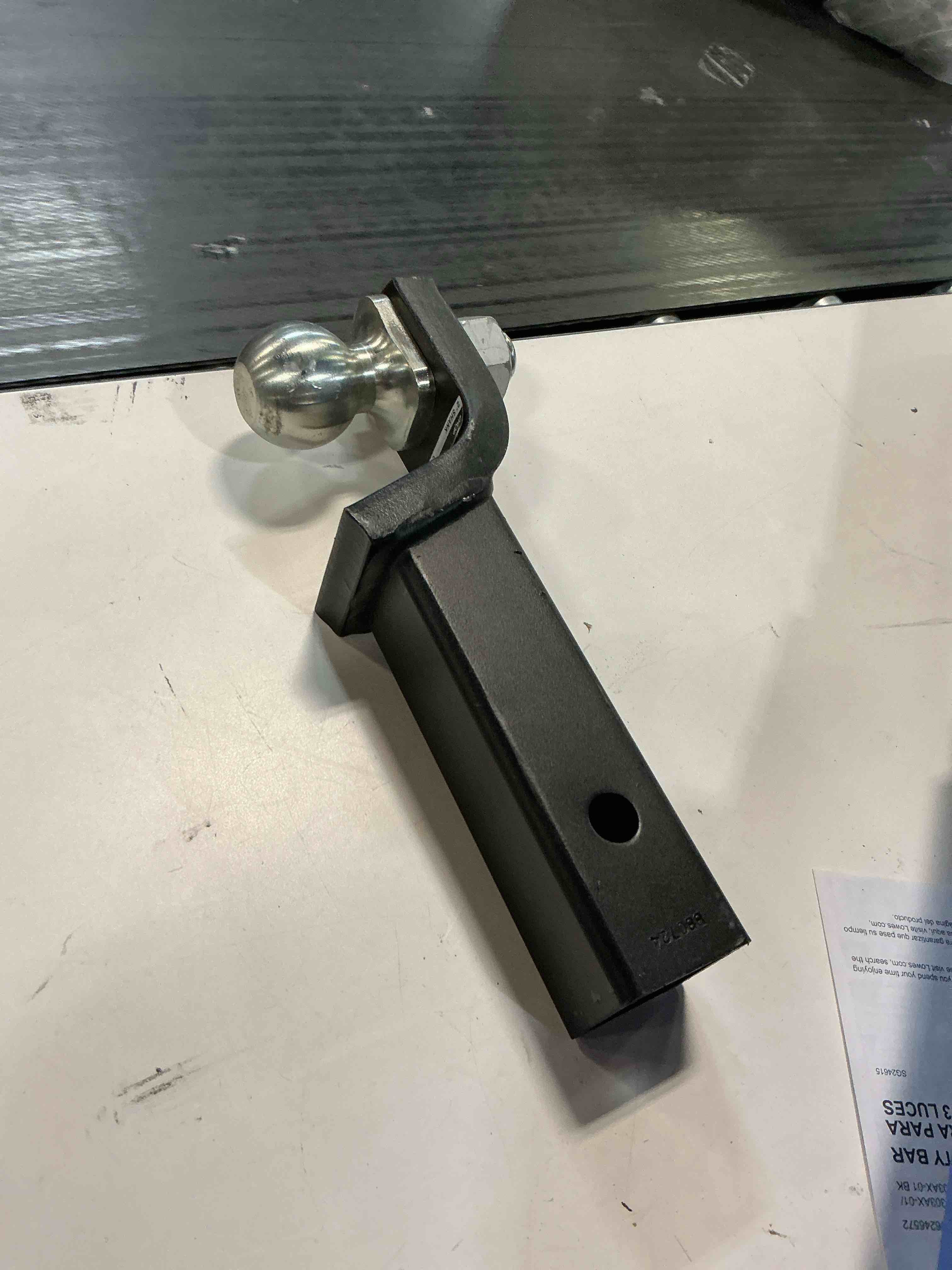 Condition photo showing As Is for trailer valet 2-in drop 2-in shank 2-in ball mount