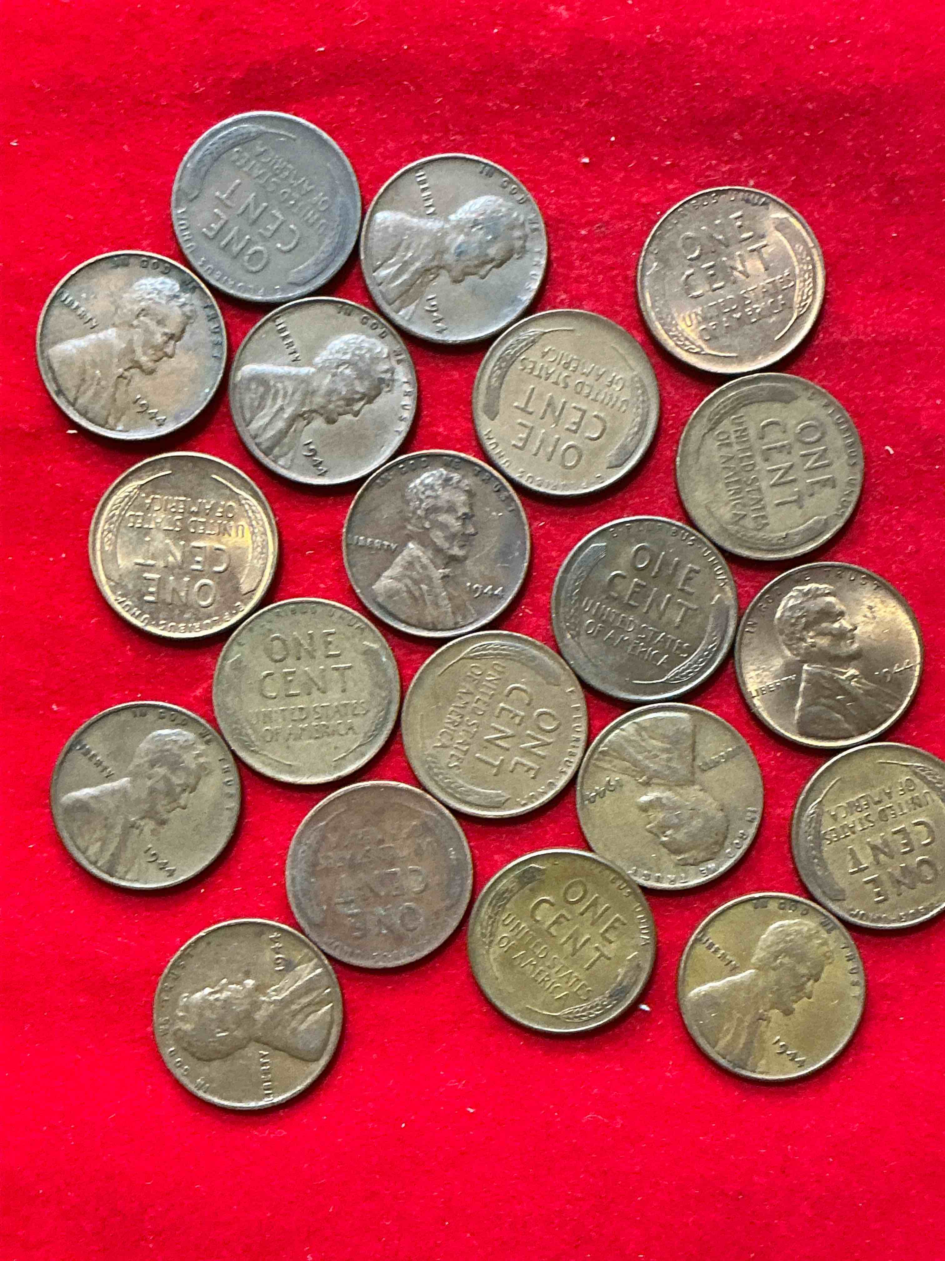 Condition photo showing Good Condition for 1944 calling world war 2 buffs!  1944 d-day era wheat pennies!  d-day was june 6th, 1944 & was one of the most significant battles of wwii! own pieces of this era with these genuine 1944 wheat pennies in nice condition!  