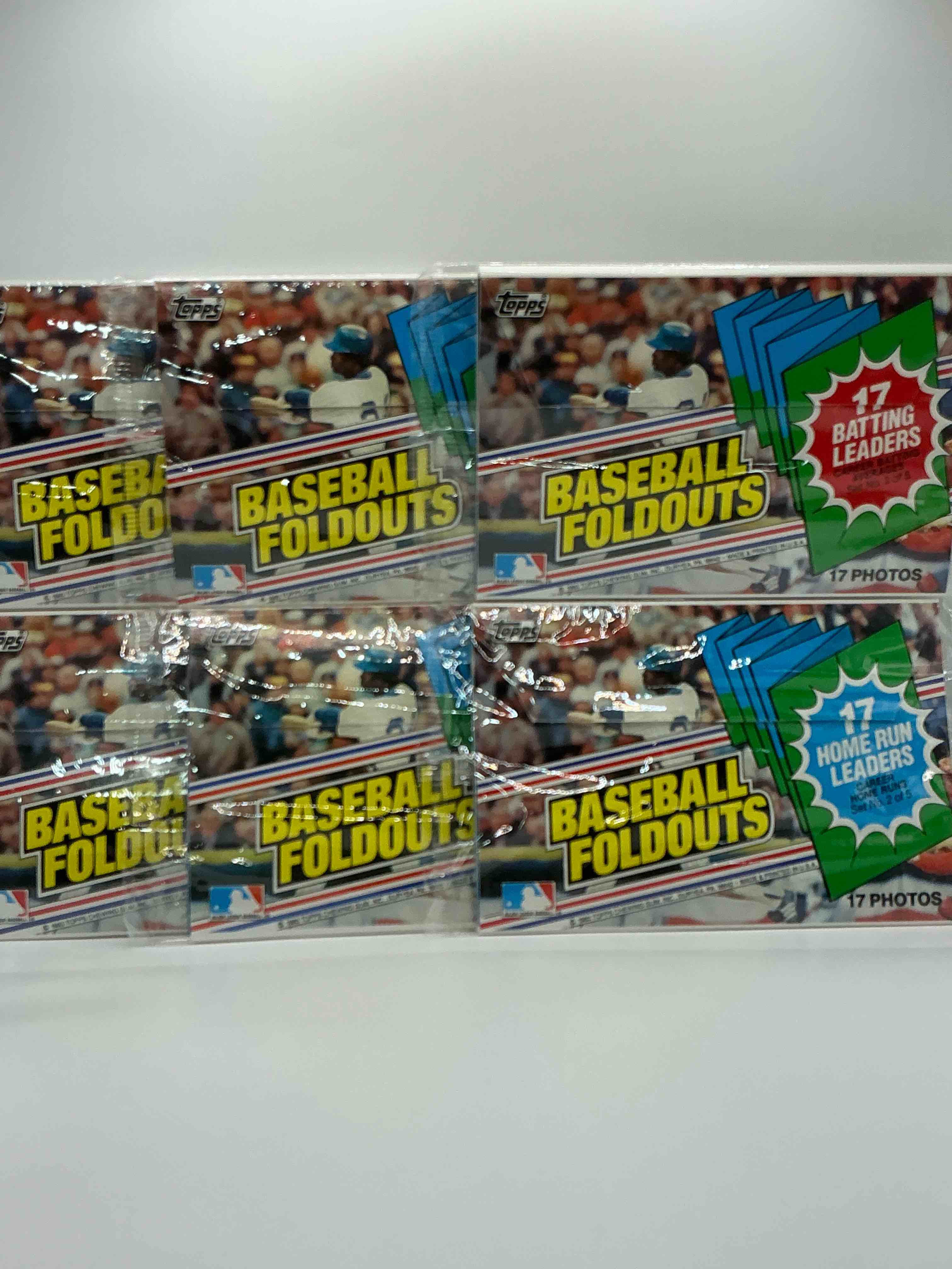 1983 topps baseball fold outs! celebrating stolen bases, pitching leaders, batting leaders & more! rare baseball packs! 