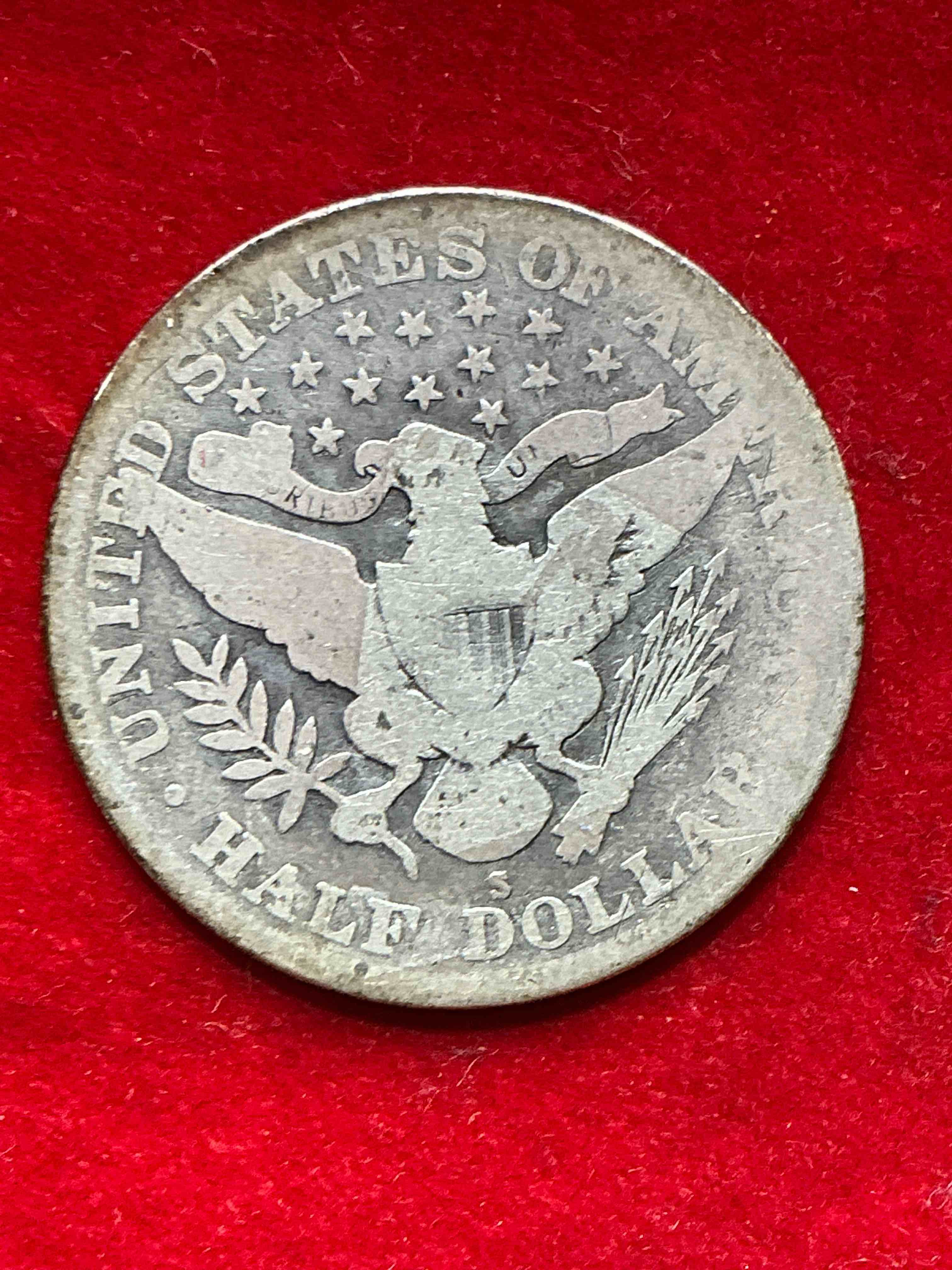 Condition photo showing New/Like New for 1915 world war one era silver!  rare us fine silver! barber half dollar, 90% silver! 1915 edition! nearly impossible to collect! rare & very coveted by collectors! own a piece of history great for coin collectors, think of the history these coins have seen! rare 90% silver barber half dollar!