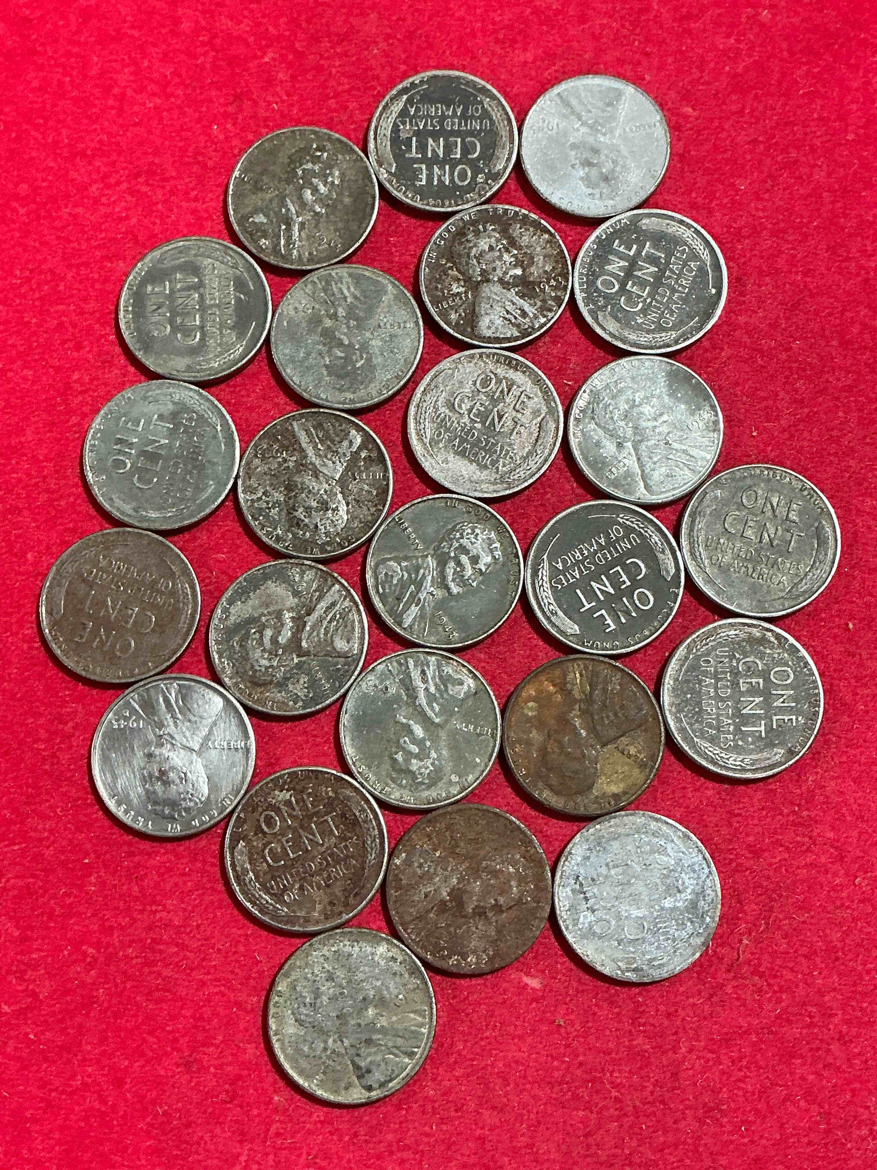 Condition photo showing Good Condition for 1943 world war il history! did you know that in 1943 copper was so valuable for making ammunition that the u.s. treasury made pennies out of steel?! 1943 steel pennies have become valuable, rare collector items! up for auction are rare wwii steel pennies appearing circulated. own pieces of world war ii history that are an awesome investment!