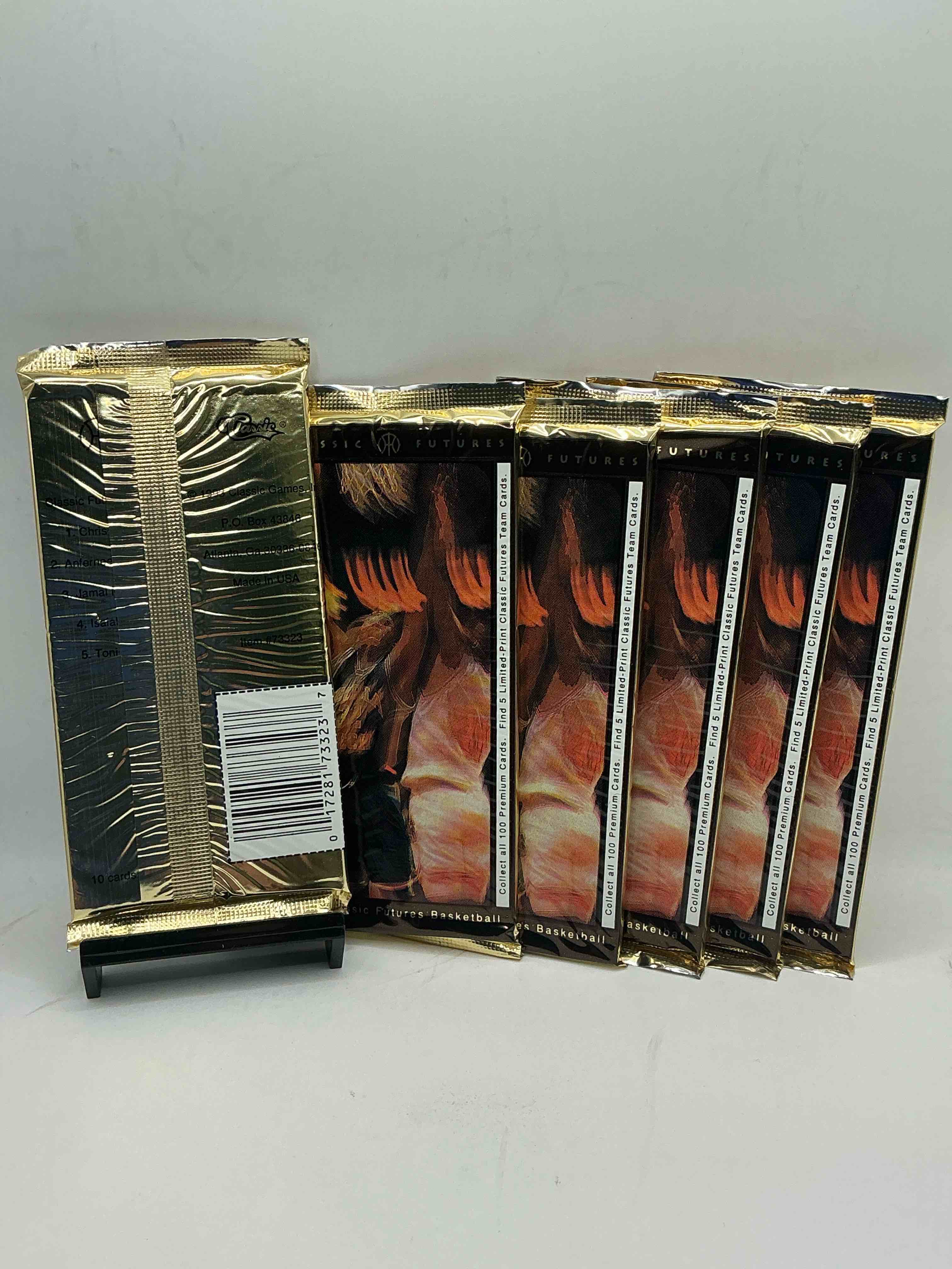 Condition photo showing New/Like New for 1993 classic draft picks unopened basketball packs! search for chris webber & anfernee hardaway rookies, along with other big names from the year! look for exclusive illustrated cards & numbered cards too!