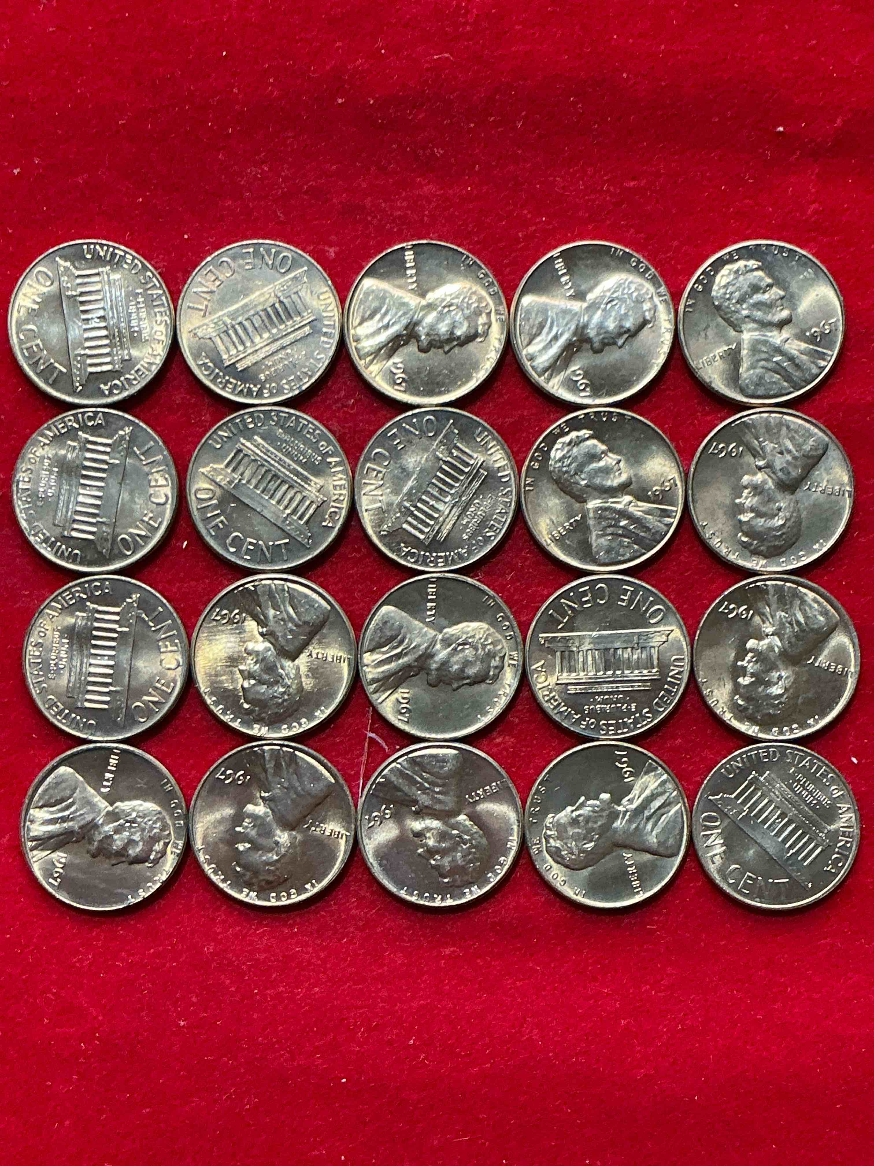 Condition photo showing New/Like New for 1967 “summer of love” brilliant uncirculated pennies! check out these 1967 “summer of love” era pennies in brilliant uncirculated condition, many direct from the original treasury rolls! these pennies haven’t seen the light of day since 1967! own these highly collectible pieces of history in mint condition!