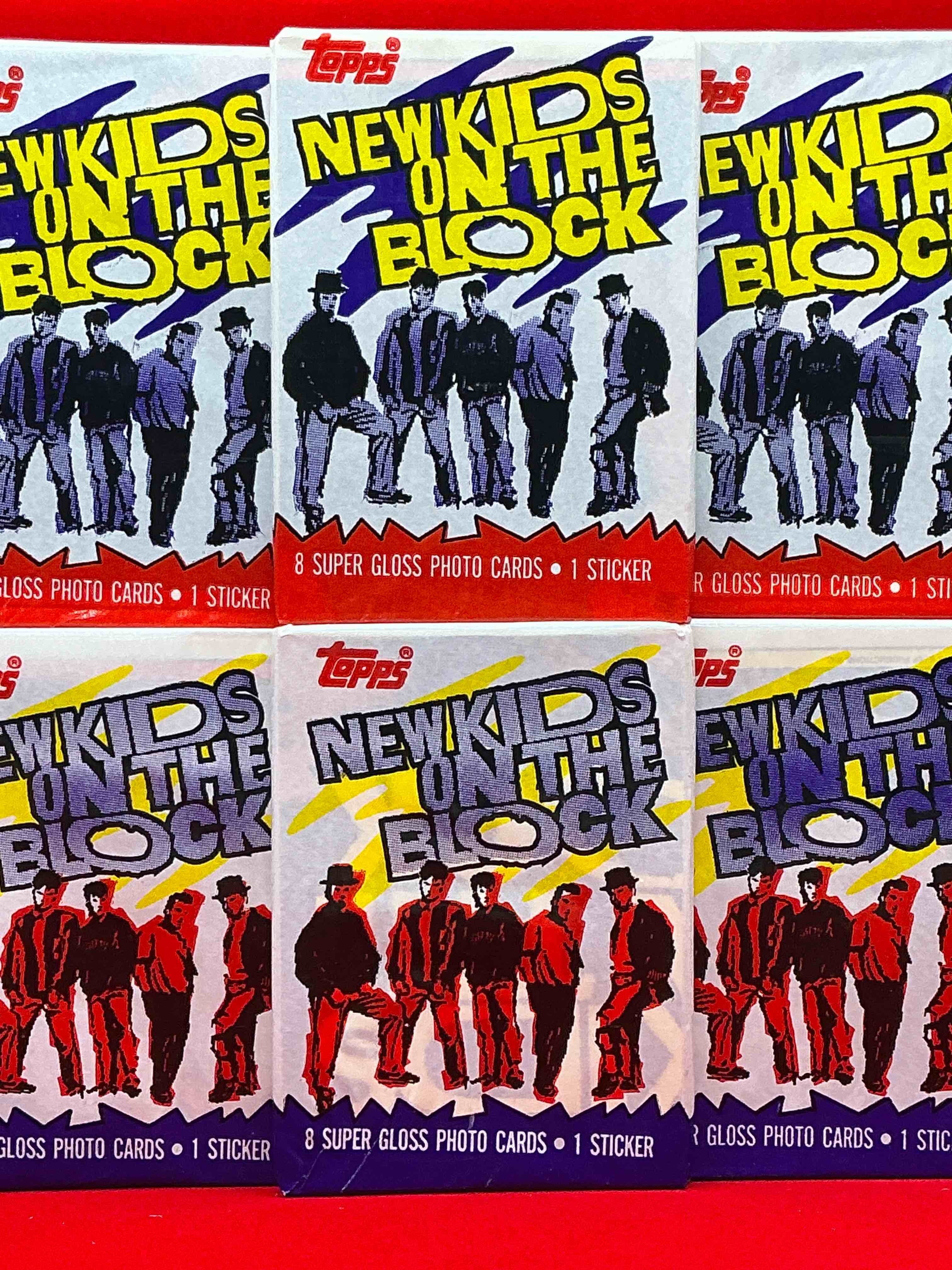 1989 Hangin’ Tough!  New Kids On The Block, The Original Boy Band History!  Check Out These Original, Sealed New Kids Trading Card Wax Packs, Direct From Original Retail Case!  Re-Live 1989 With These Highly Collectible, Authentic Pieces Of Pop Culture History!  
