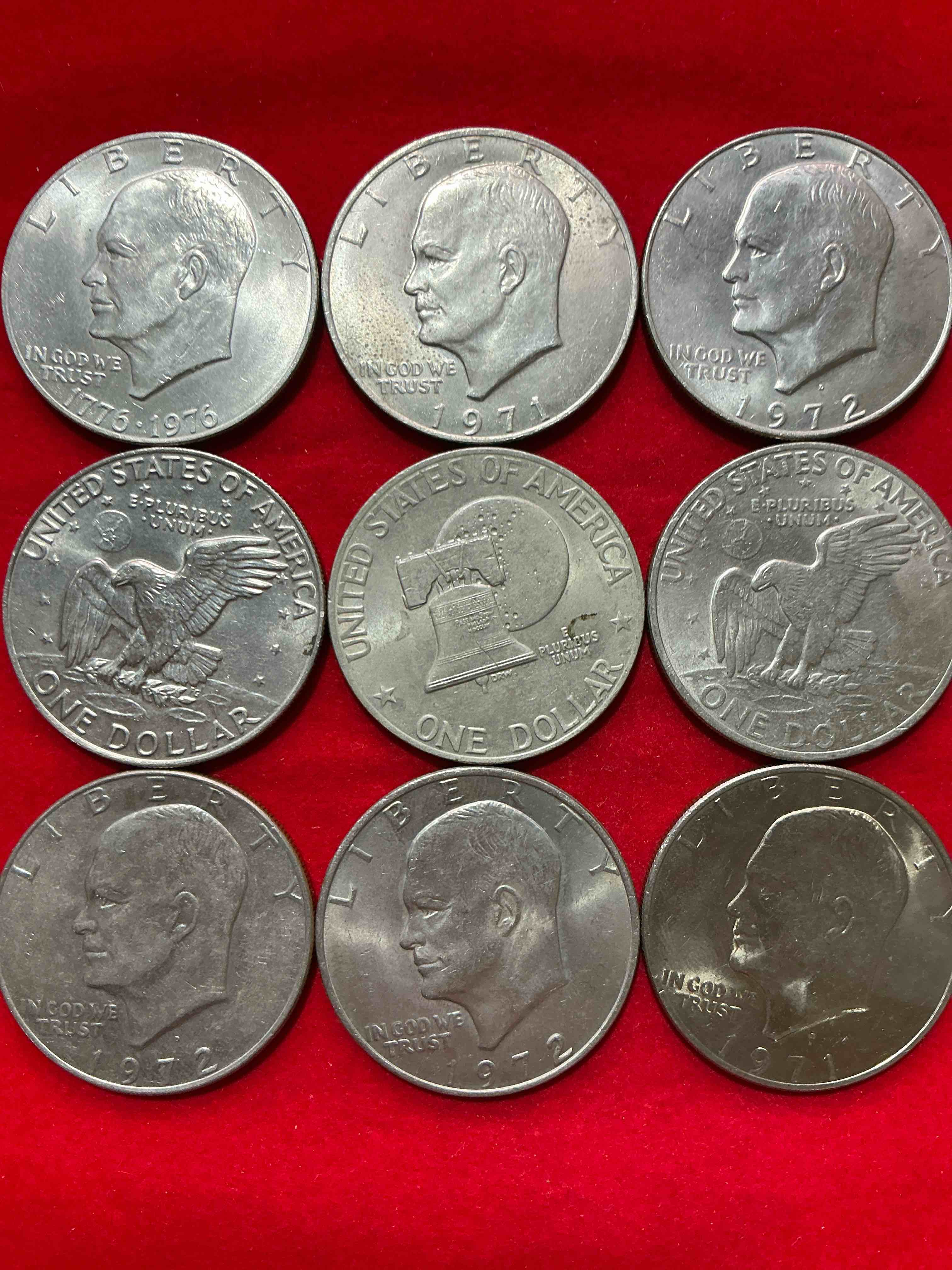 Gorgeous Eisenhower Dollars! Here Are Circulated “Ike” Dollars! Up For Auction Are Ike One Dollar Coins From Different Years! Awesome Ike Dollars! Even Includes Rare Bicentennial 1976 Edition