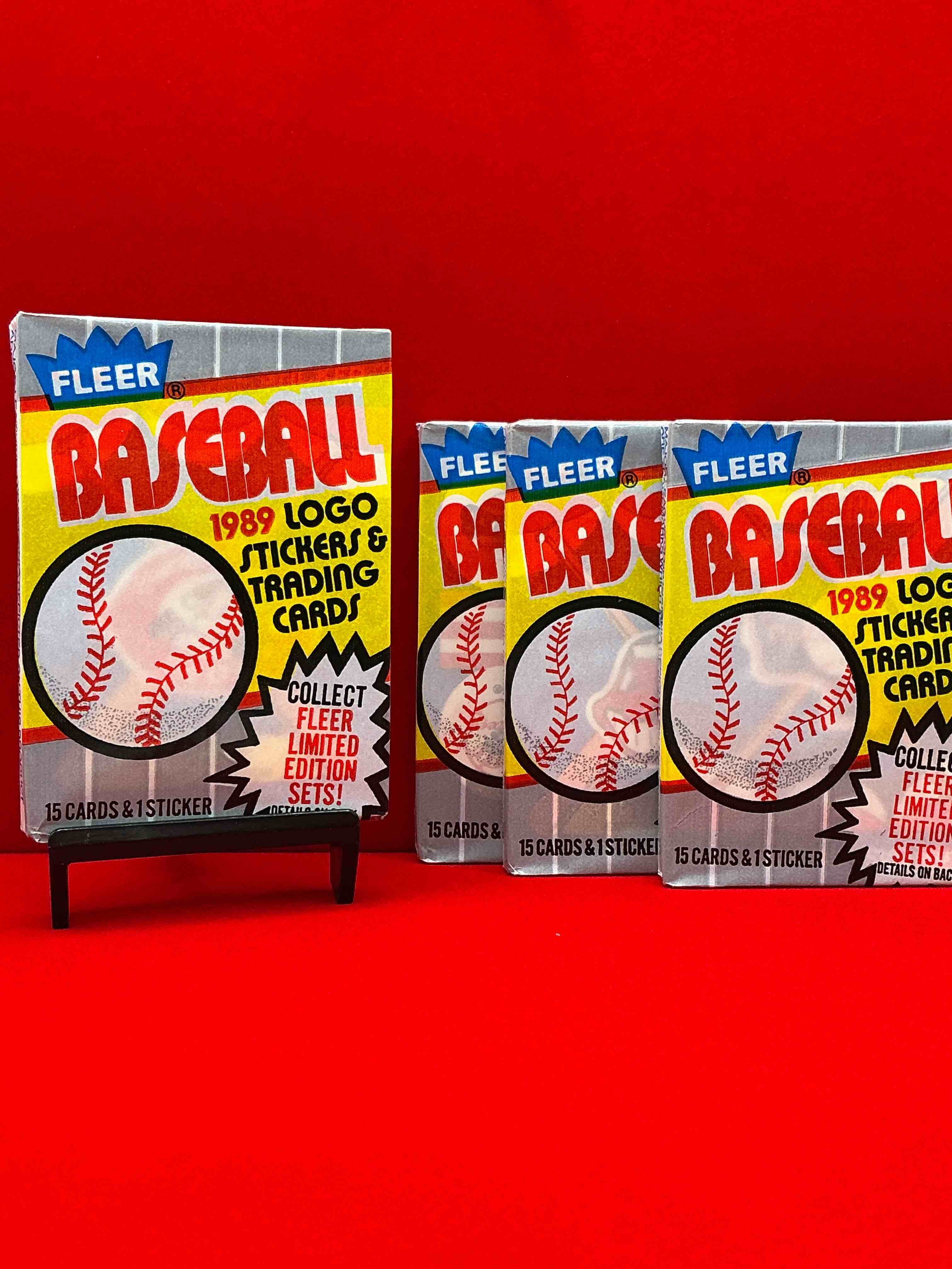 Loaded! 1989 Fleer Baseball Sports Card Wax Pack, Direct From Original Retail Case! This Is The Place To Search For Ken Griffey Jr's True Fleer Rookie Card #548 (PSA 10 Value $175+) & Billy Ripken & Randy Johnson Rookie Error Cards Worth Thousands! Getting Harder & Harder To Find!