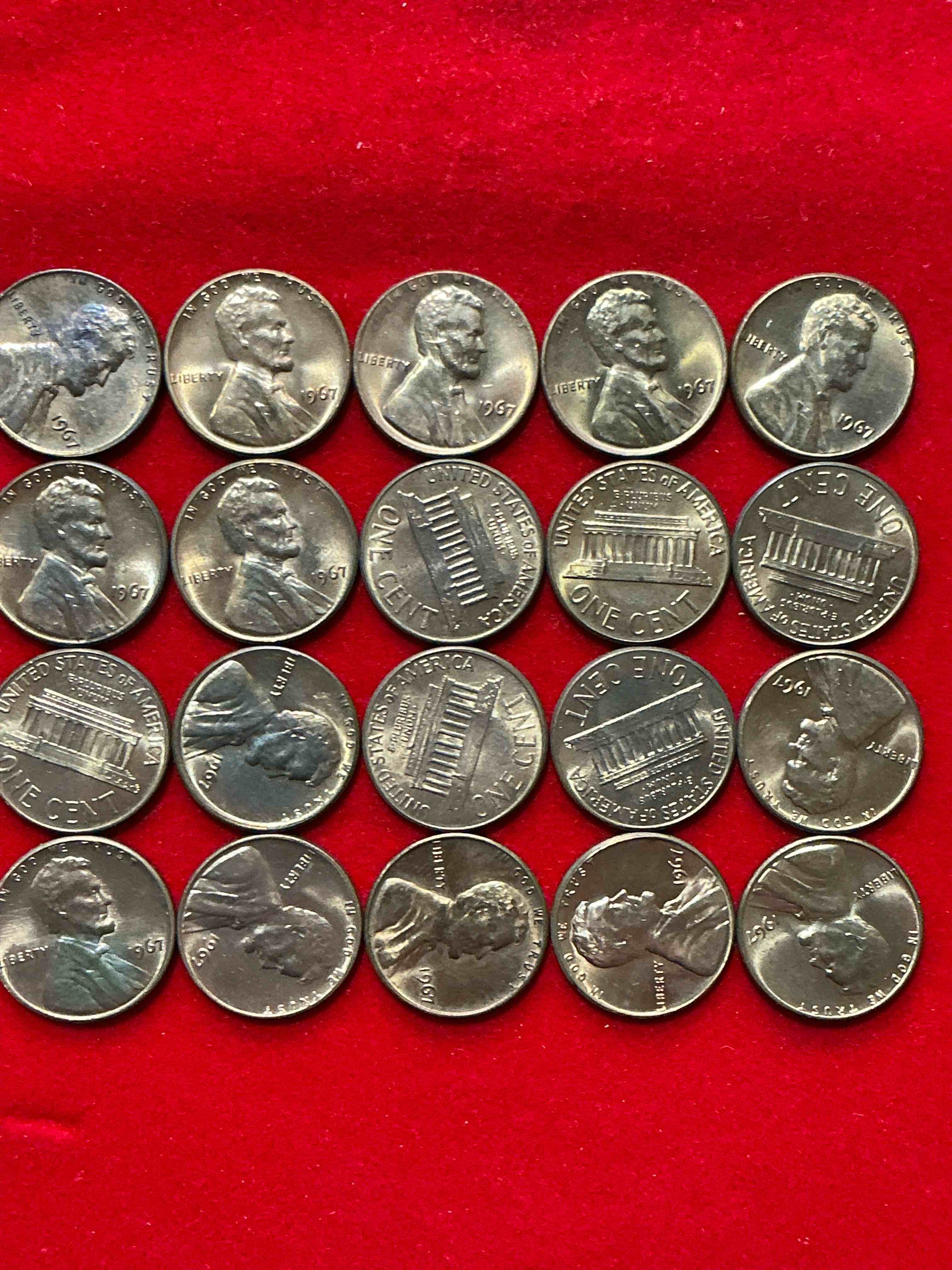 1967 “summer of love” brilliant uncirculated pennies! check out these 1967 “summer of love” era pennies in brilliant uncirculated condition, many direct from the original treasury rolls! these pennies haven’t seen the light of day since 1967! own these highly collectible pieces of history in mint condition!