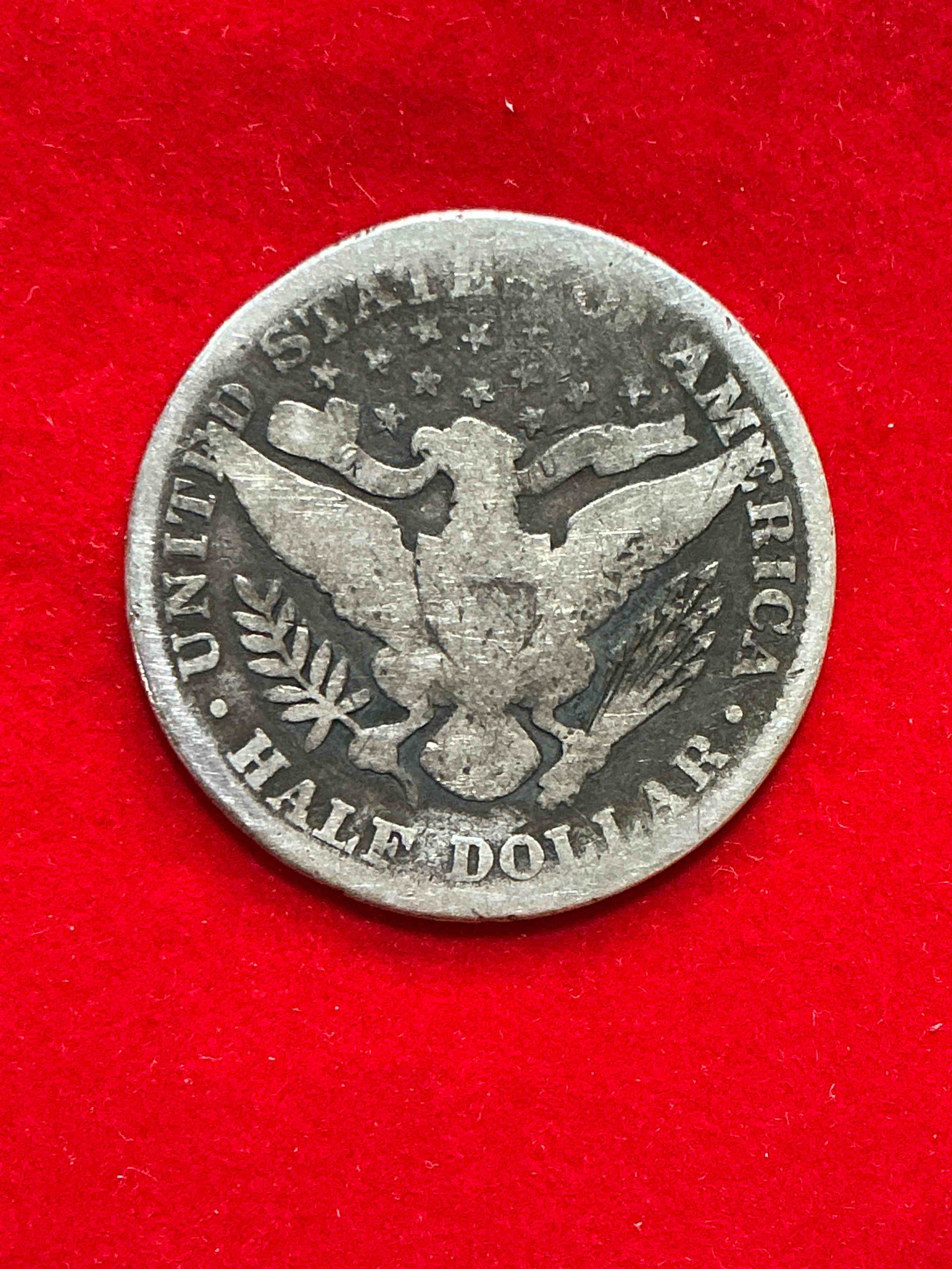 Condition photo showing Good Condition for rare us fine silver! barber half dollar, 90% silver! 1896 edition! nearly impossible to collect! rare & very coveted by collectors! own a piece of history great for coin collectors, think of the history these coins have seen! rare 90% silver barber half dollar!
