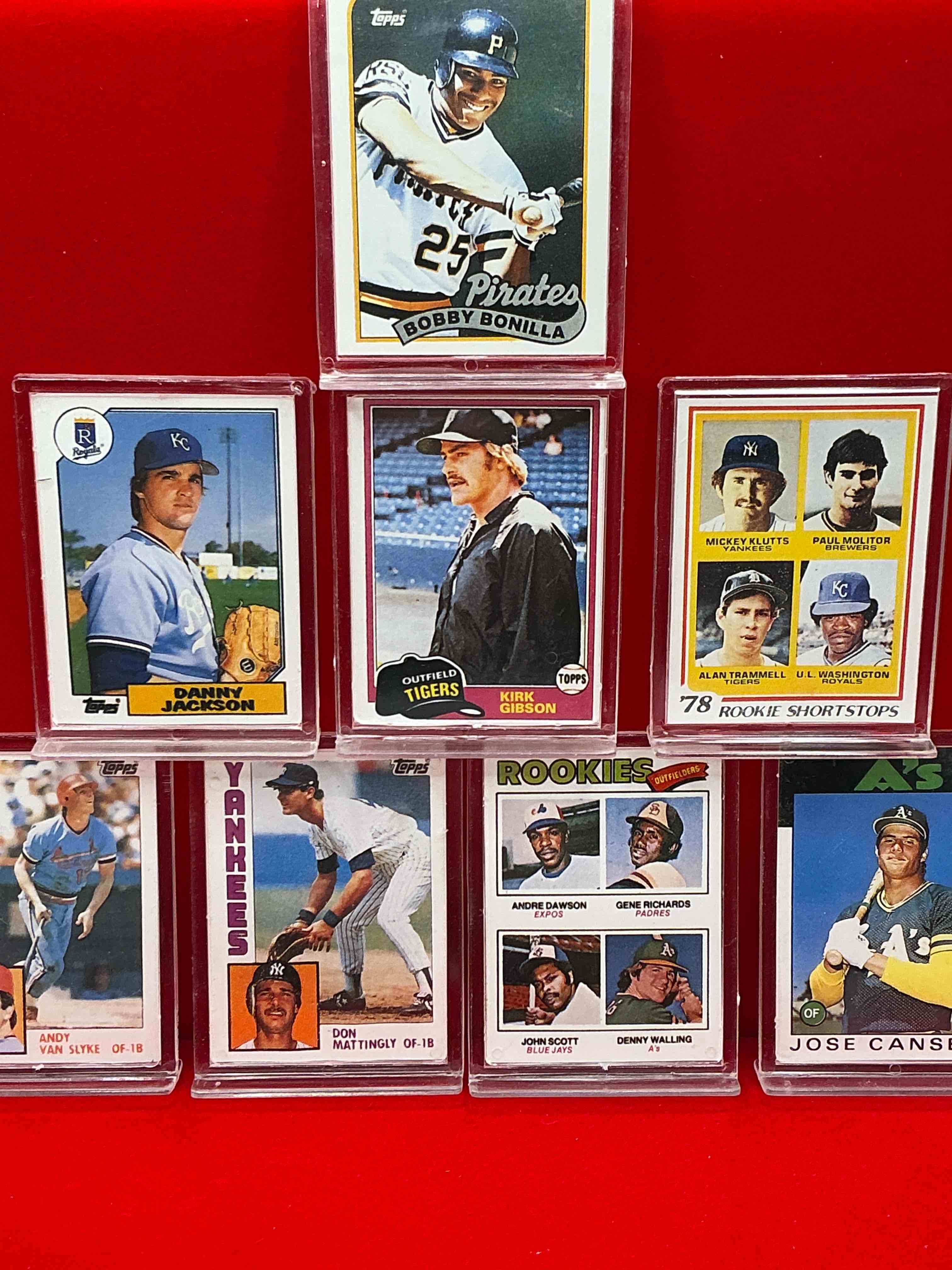 Condition photo showing New/Like New for rare baseball memorabilia! jose canseco, bobby bonilla, kirk gibson, don mattingly & more! wow! awesome baseball pictures & super cool memorabilia! baseball stars!