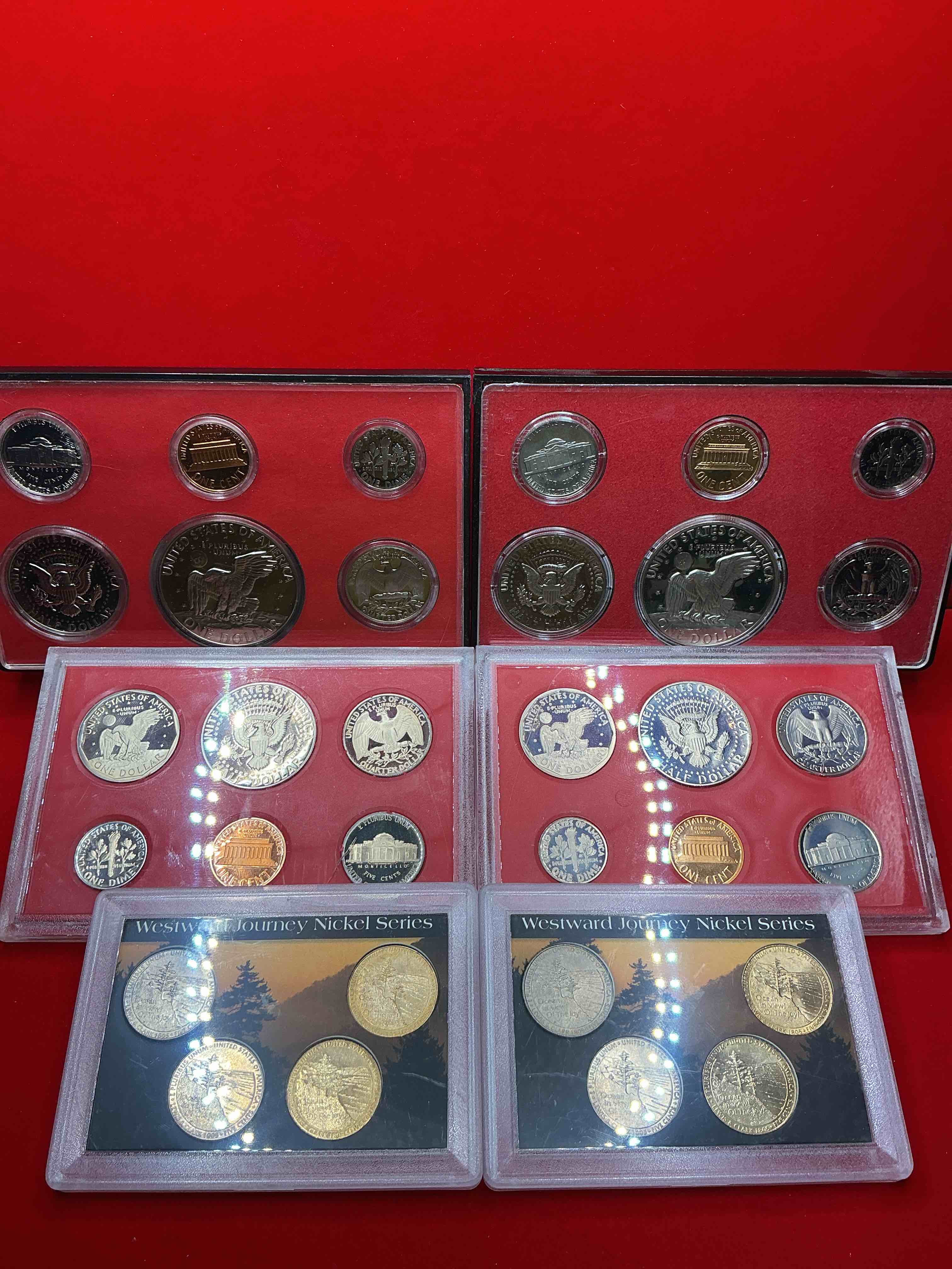 Condition photo showing New/Like New for united states mint proof set! insane combo! mint proof set from the us treasury! uncirculated & beautiful coins! dollar, half dollar, quarters, nickel, dime & penny!